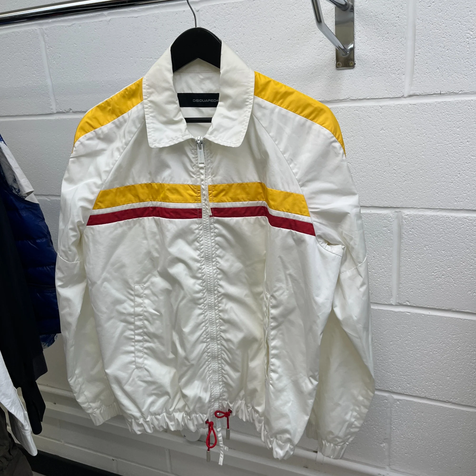 Men's Embroidered Logo Jacket White Size IT 46 / S - Image 7