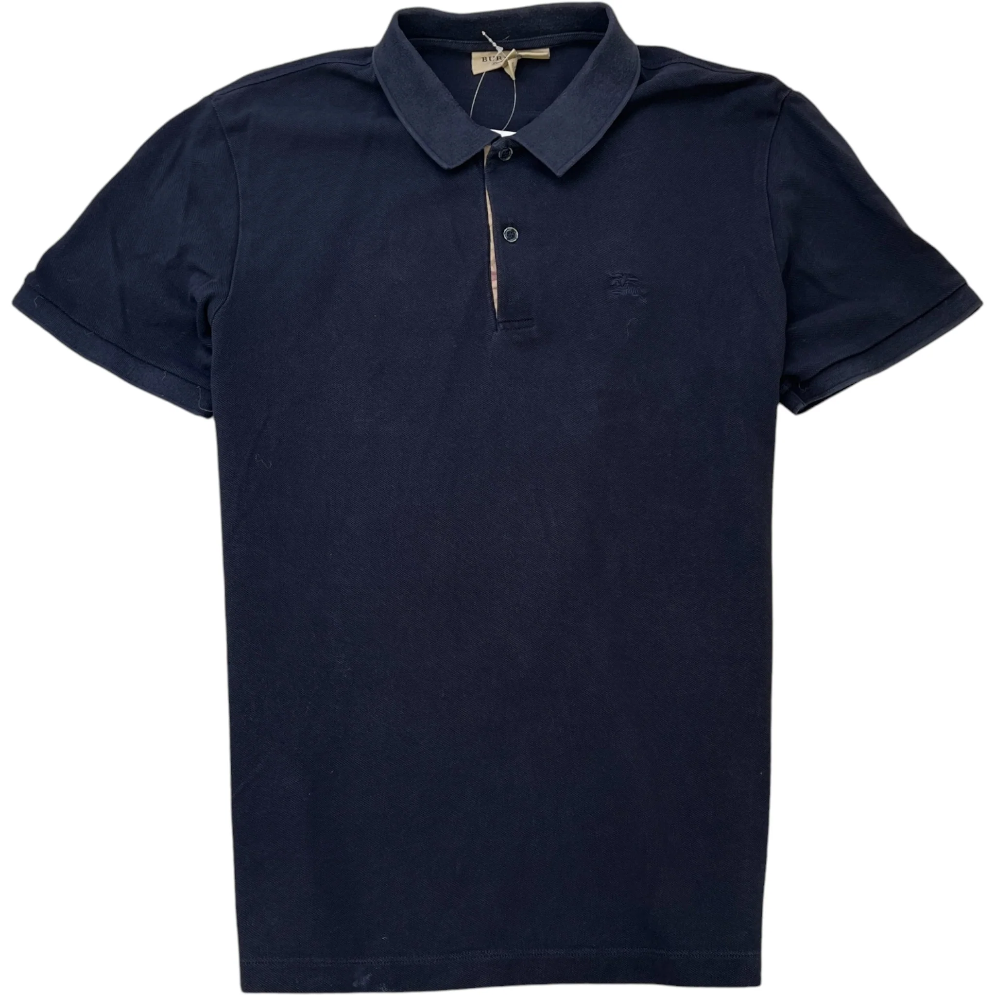Men's Embroidered Logo Polo Shirt Navy Size L