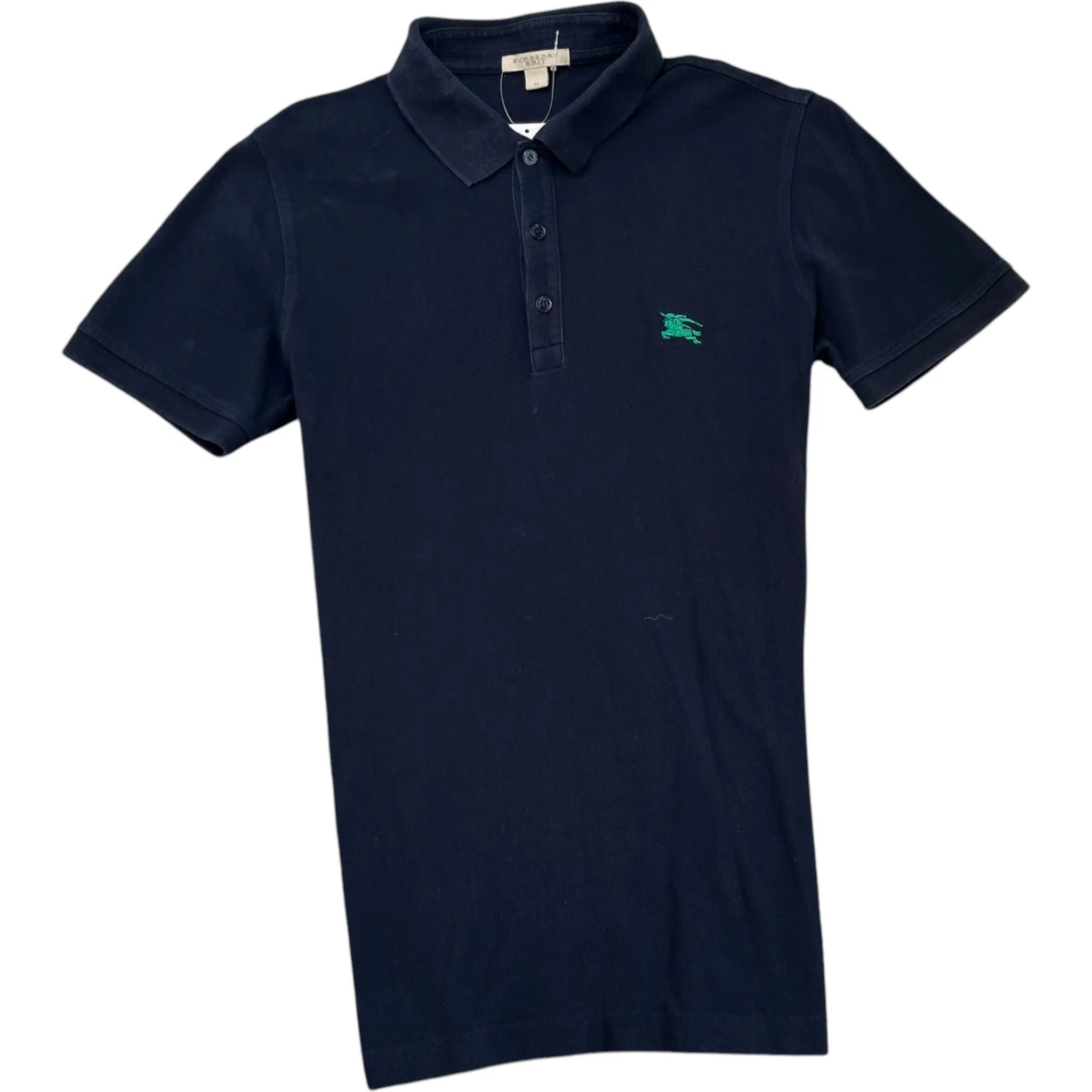 Men's Embroidered Logo Polo Shirt Navy Size M