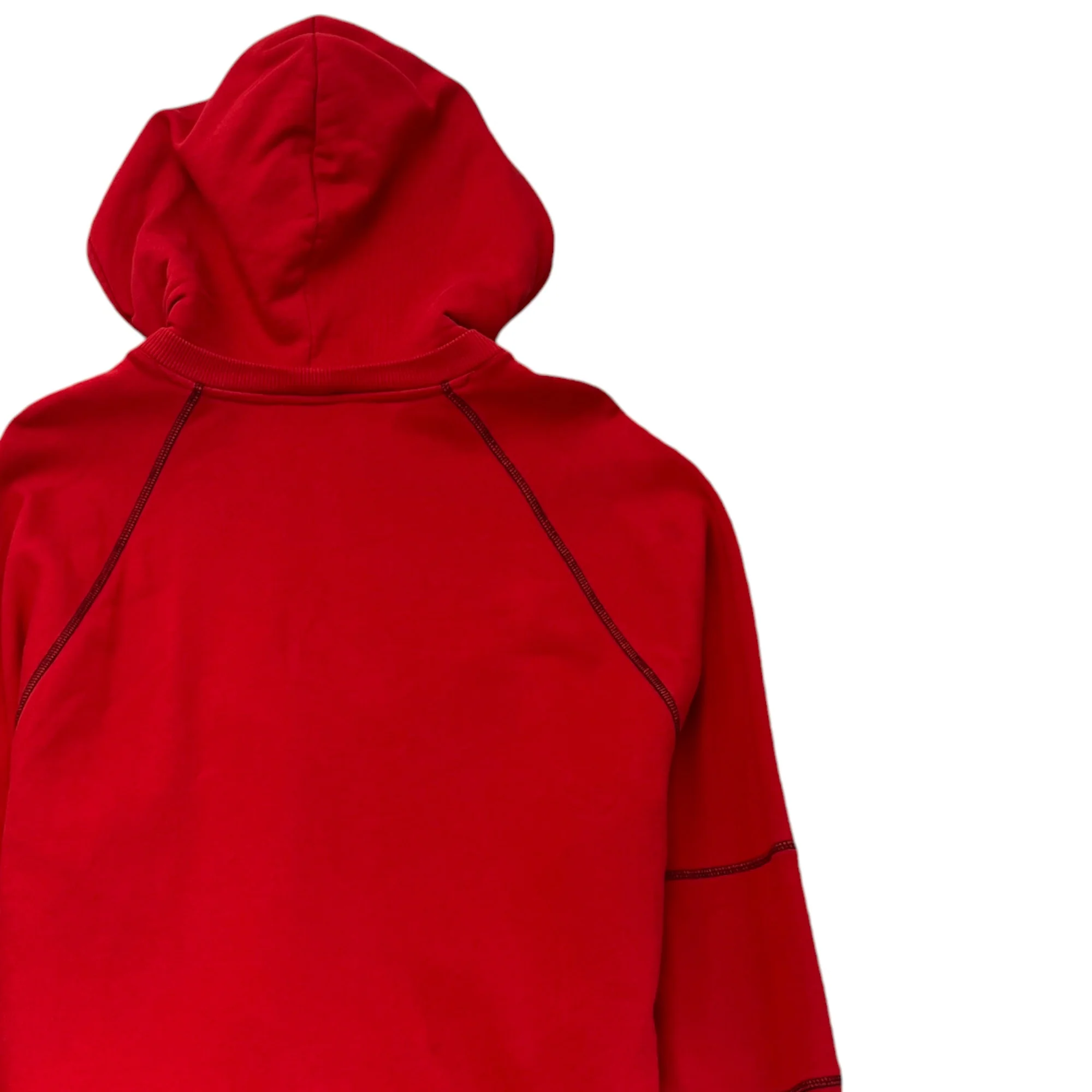 Men's Embroidered Logo Print Jumper Red Size XXL - Image 4