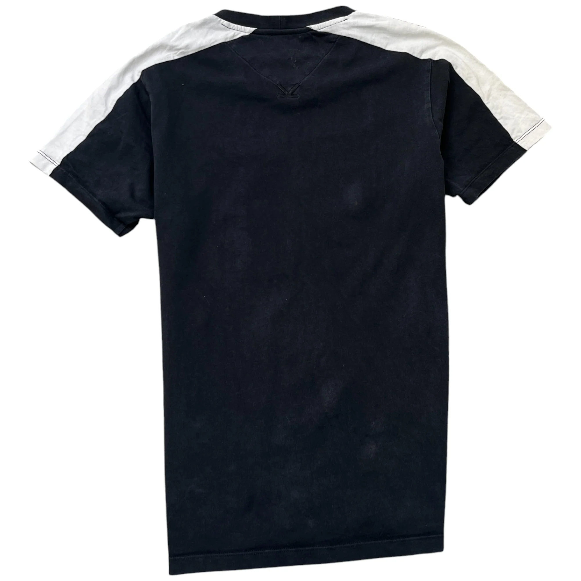 Men's Embroidered Logo Print T-Shirt Black Size S - Image 2