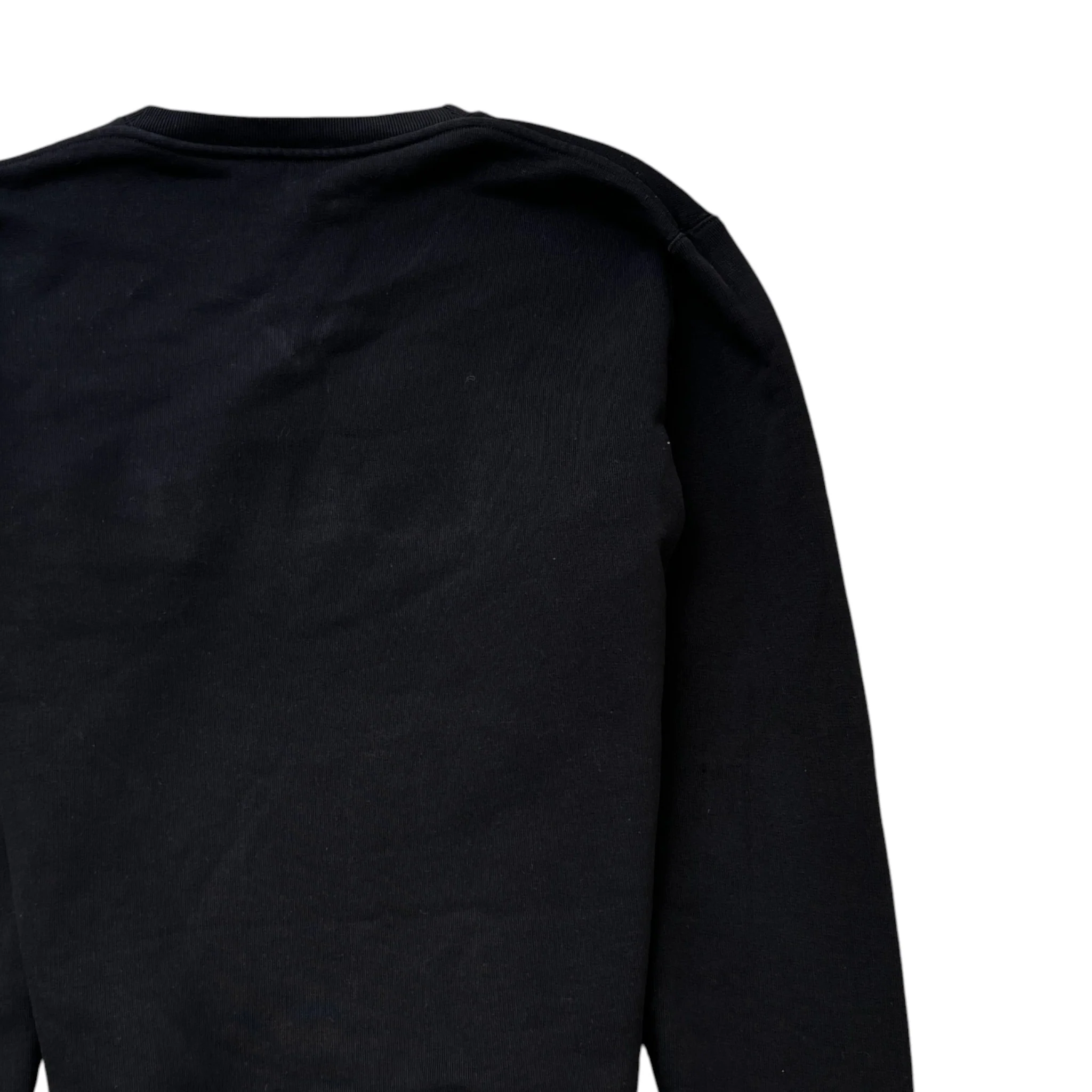 Men's Embroidered Logo Sweatshirt Black Size M - Image 4