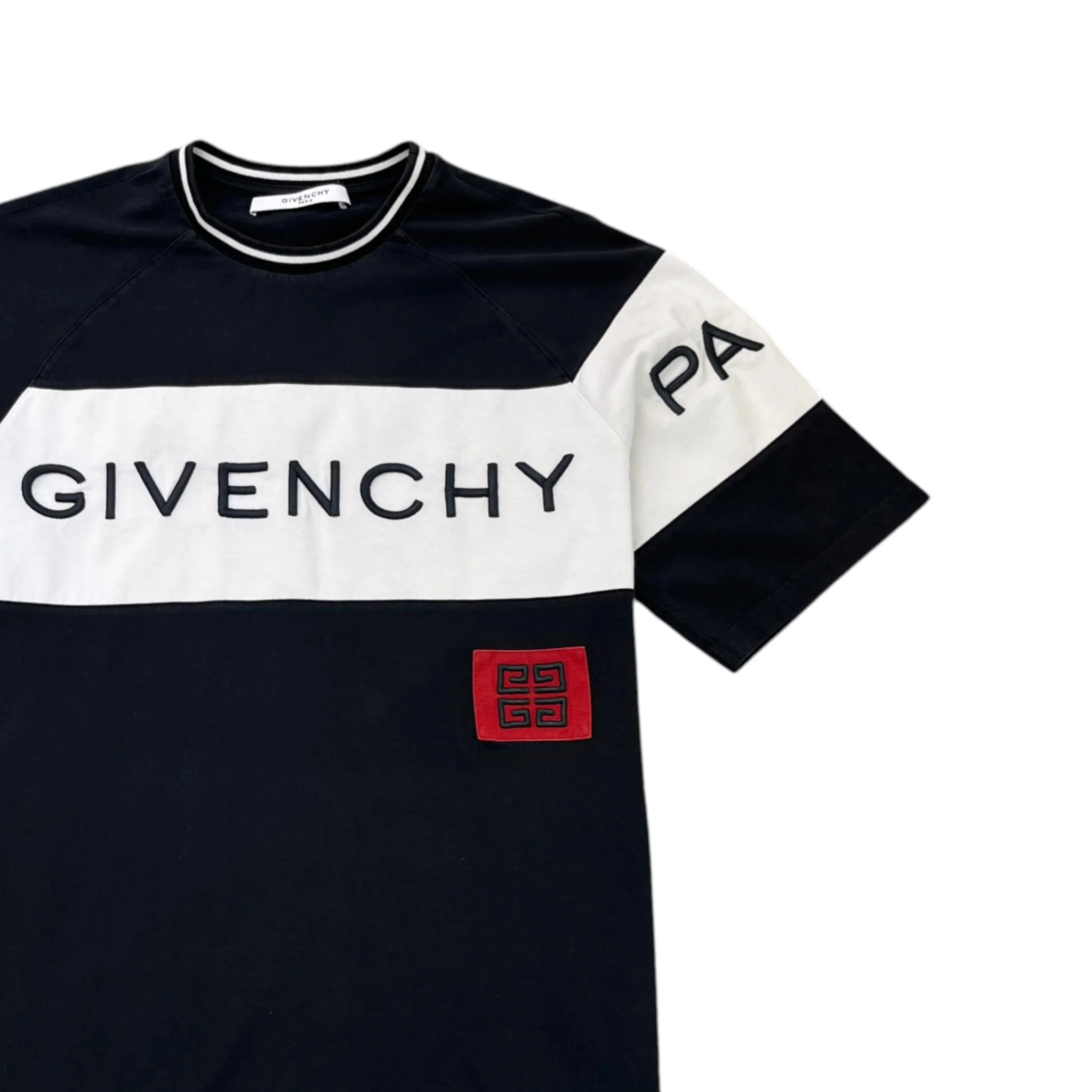 Men's Embroidered Logo T-Shirt Black Size XL - Image 3