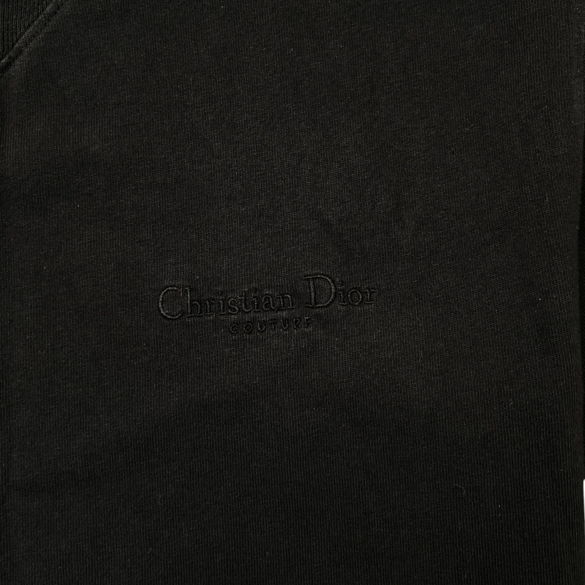 Men's Embroidered Logo T-Shirt Black Size XS - Image 5
