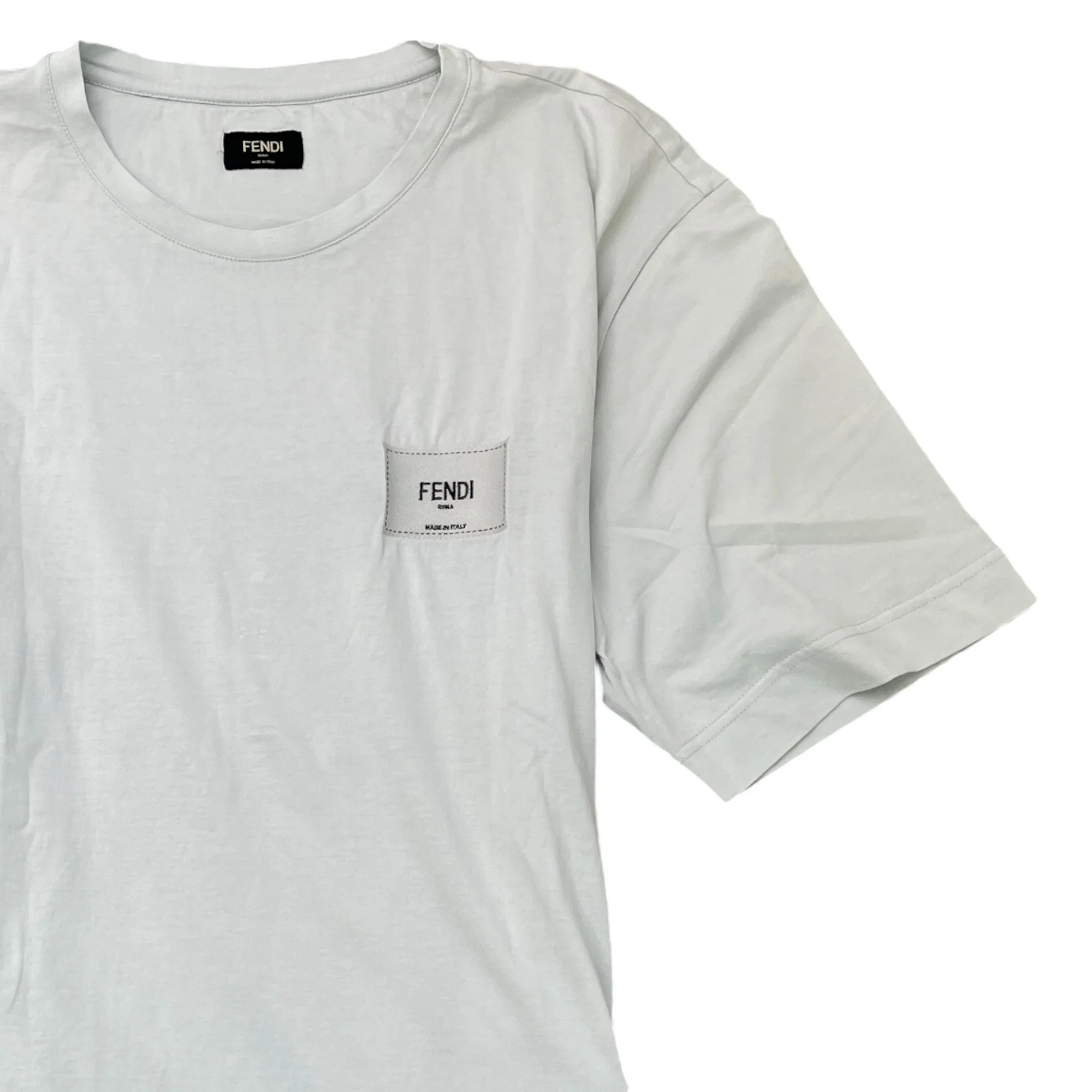 Men's Embroidered Logo T-Shirt Blue Size XXL - Image 3