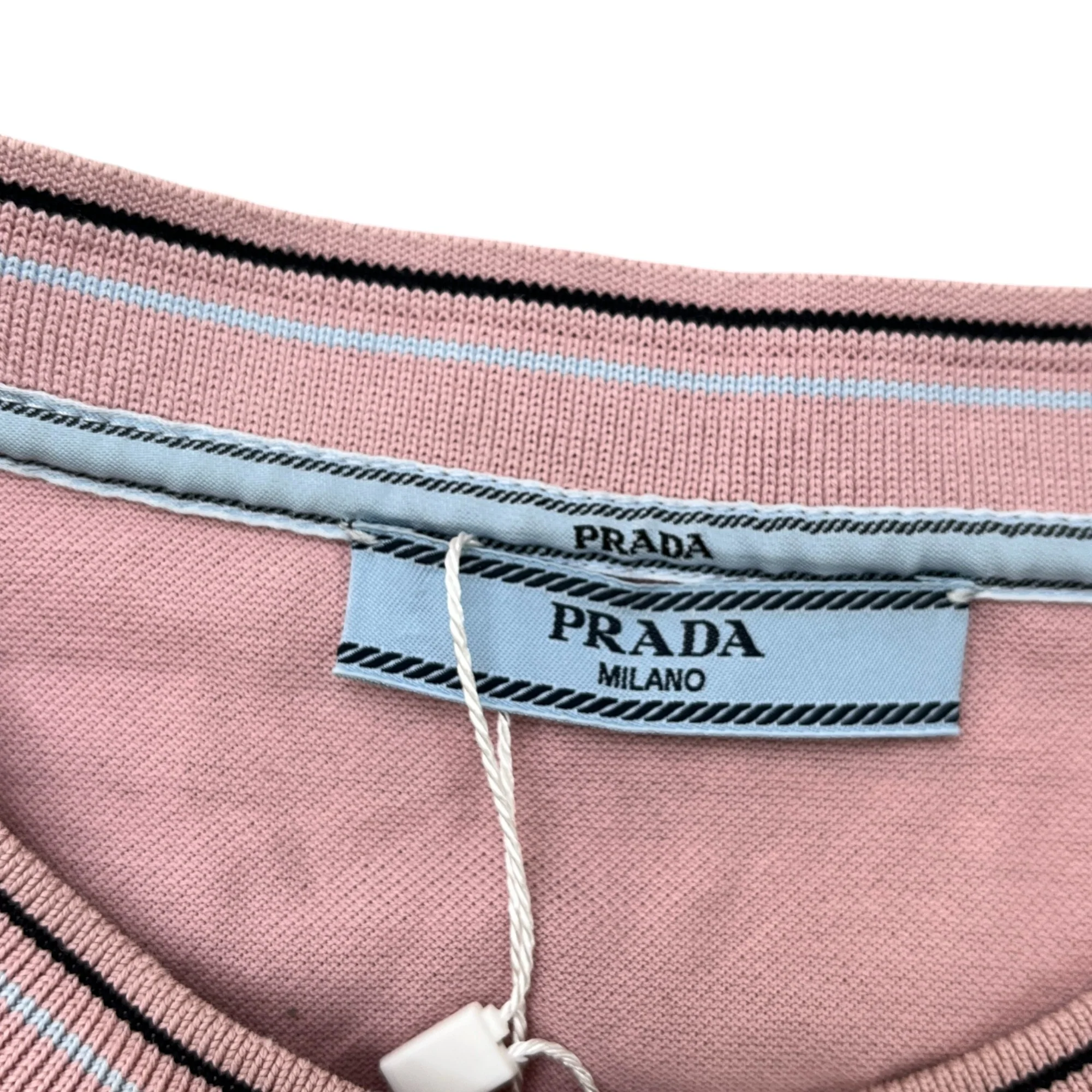 Men's Embroidered Logo T-Shirt Pink Size M - Image 5