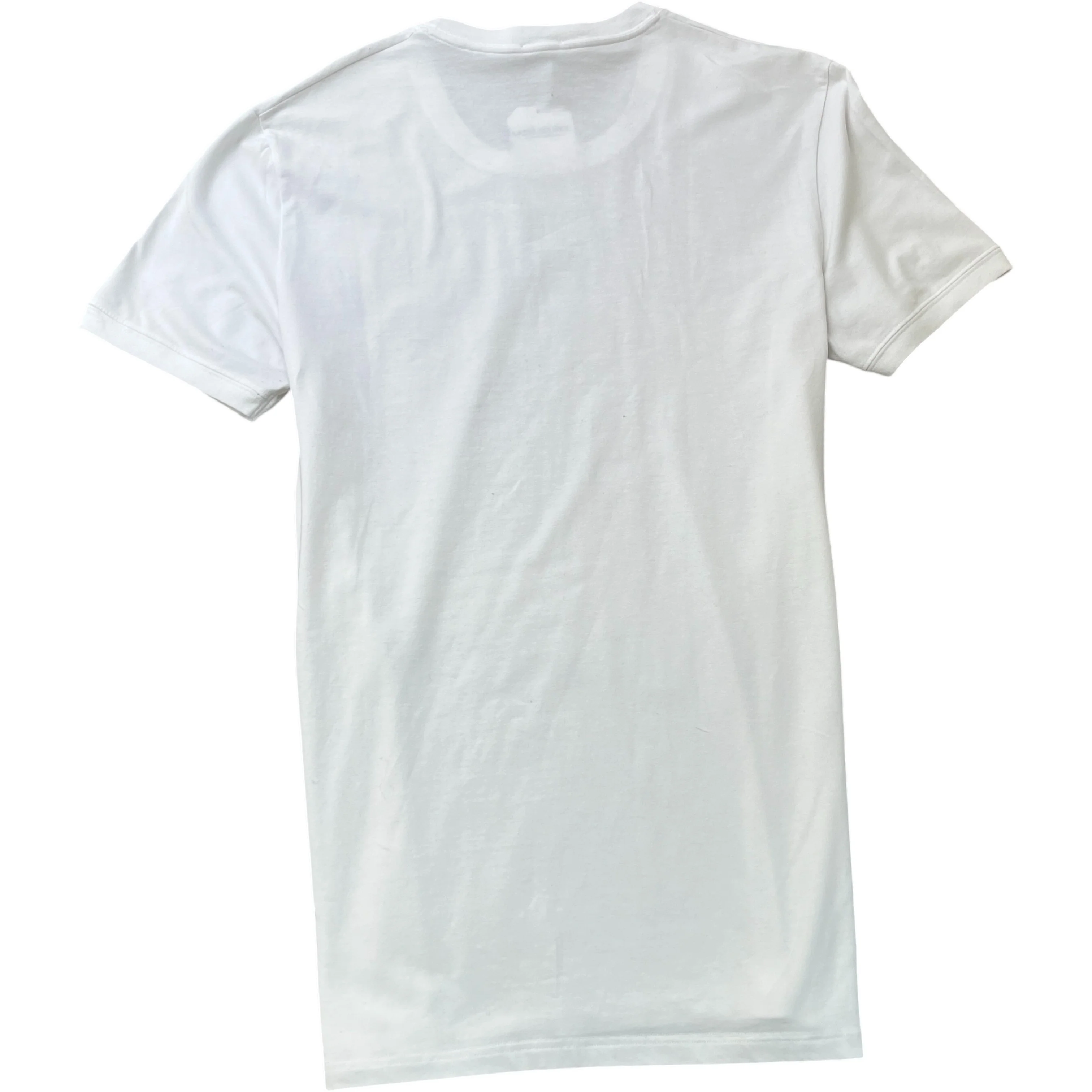 Men's Embroidered Logo T-Shirt White Size L - Image 2