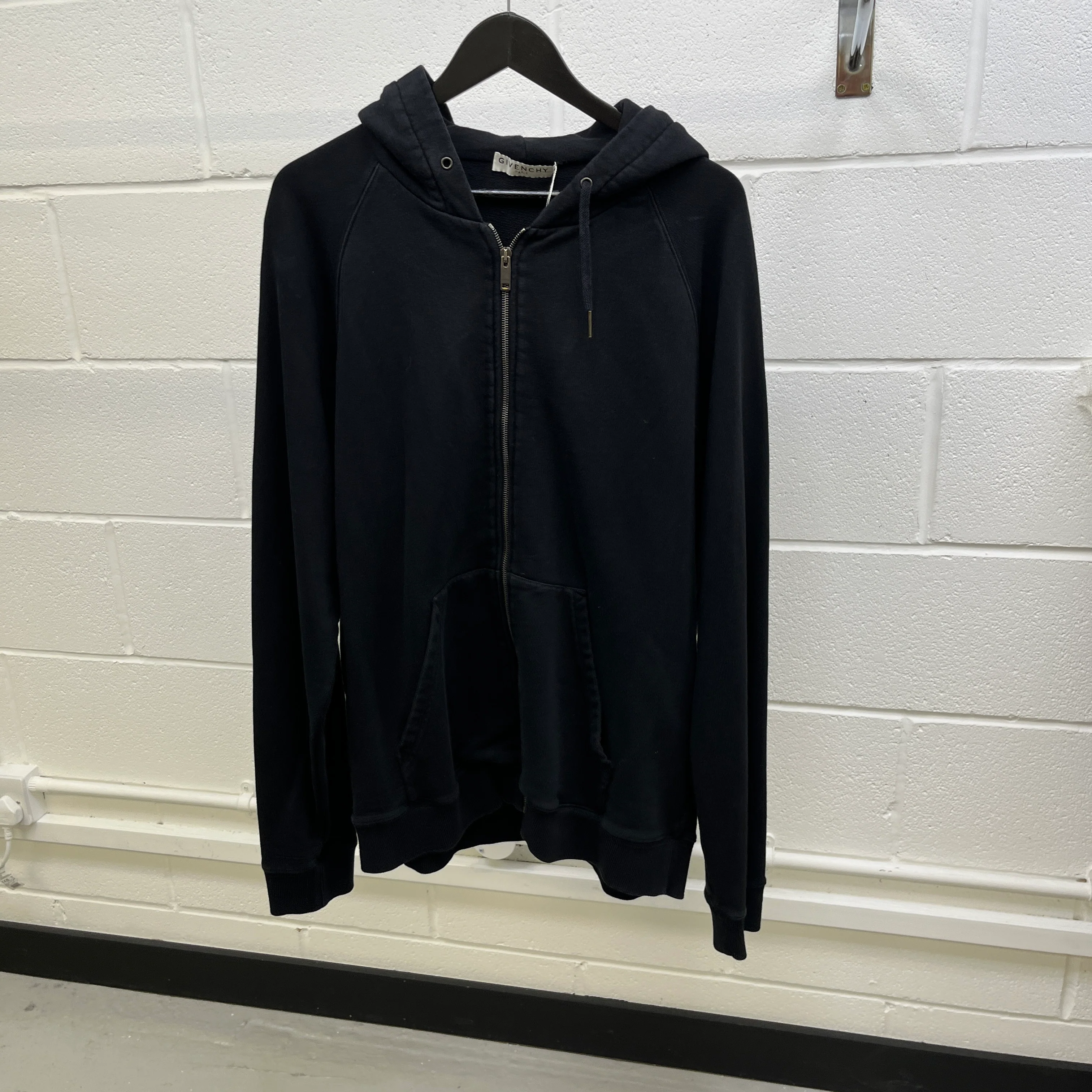 Men's Embroidered Logo Zip Track Jacket Black Size XXL - Image 7