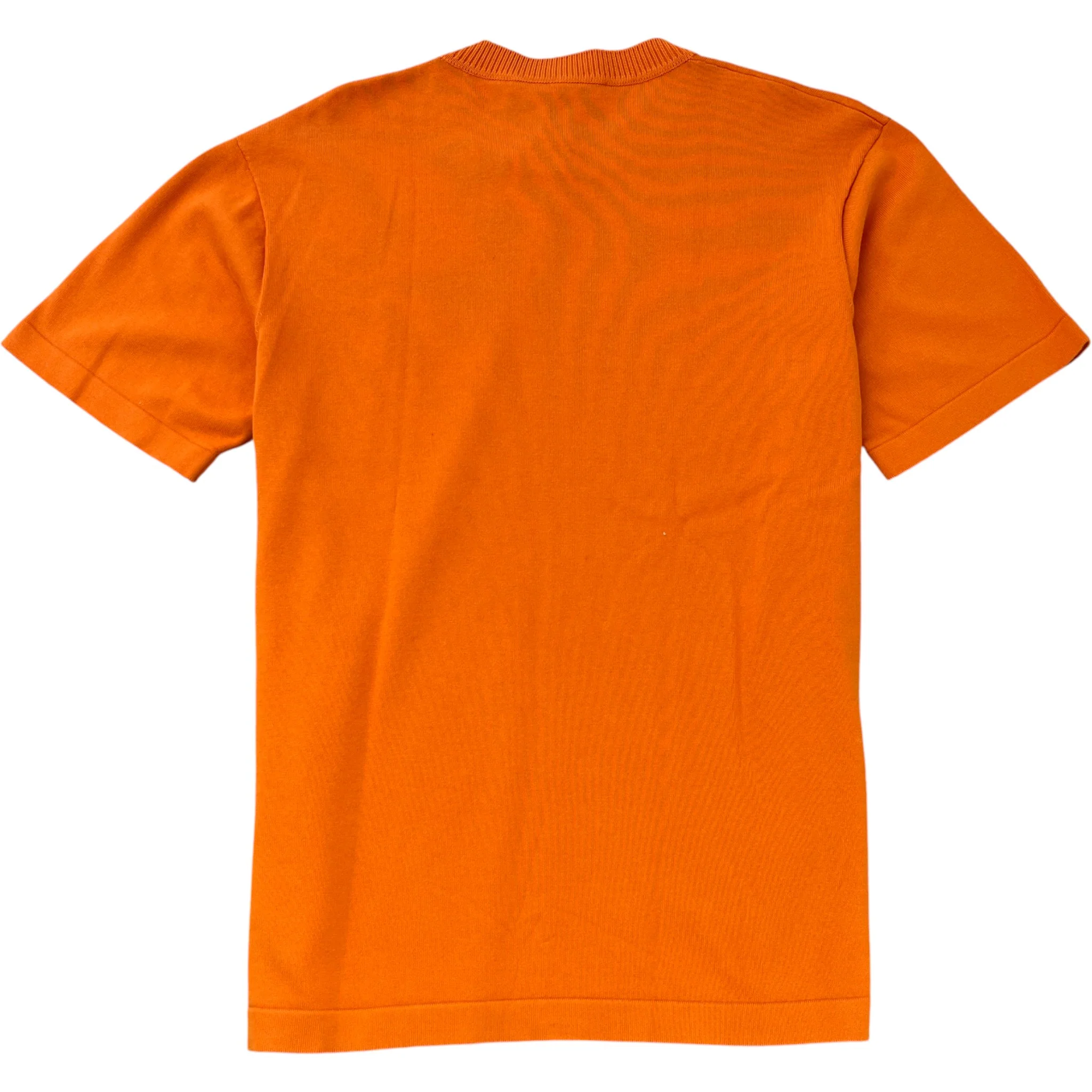 Men's Embroidered Signature T-Shirt Orange Size XL - Image 2