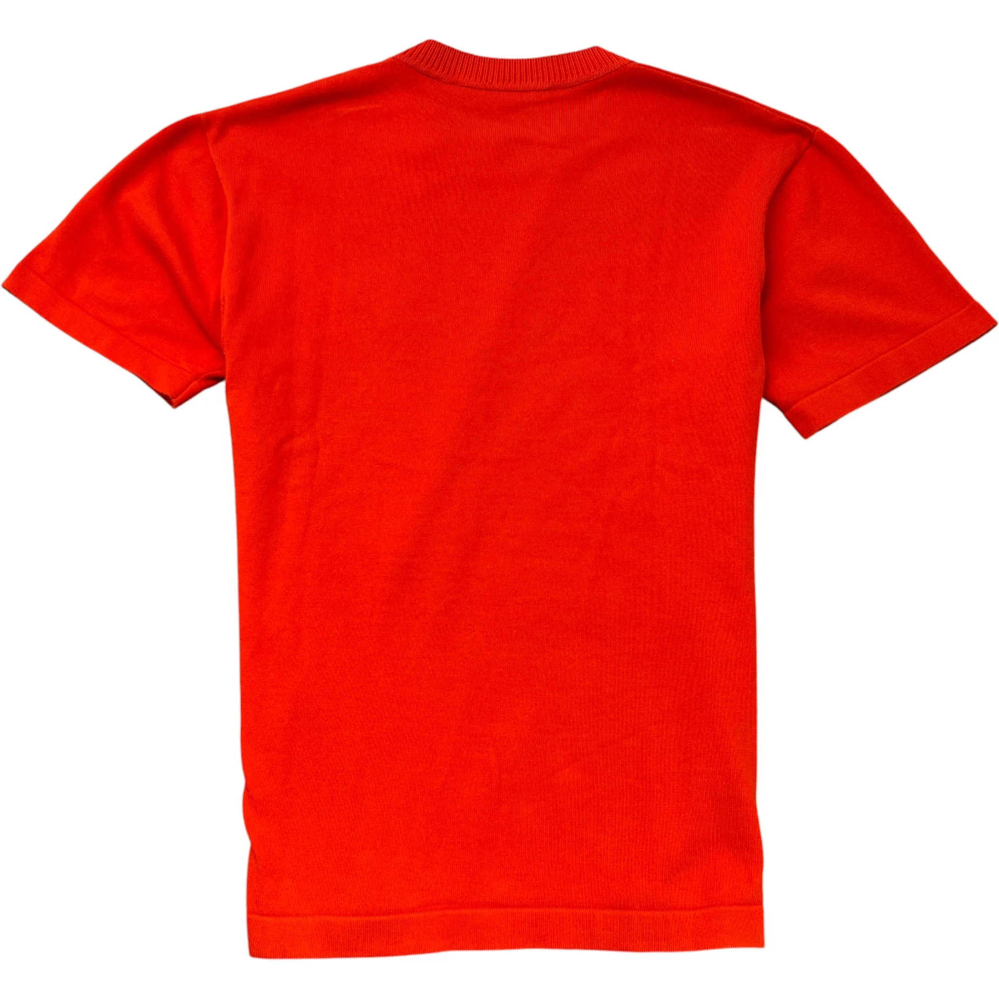 Men's Embroidered Signature T-Shirt Red Size S - Image 2