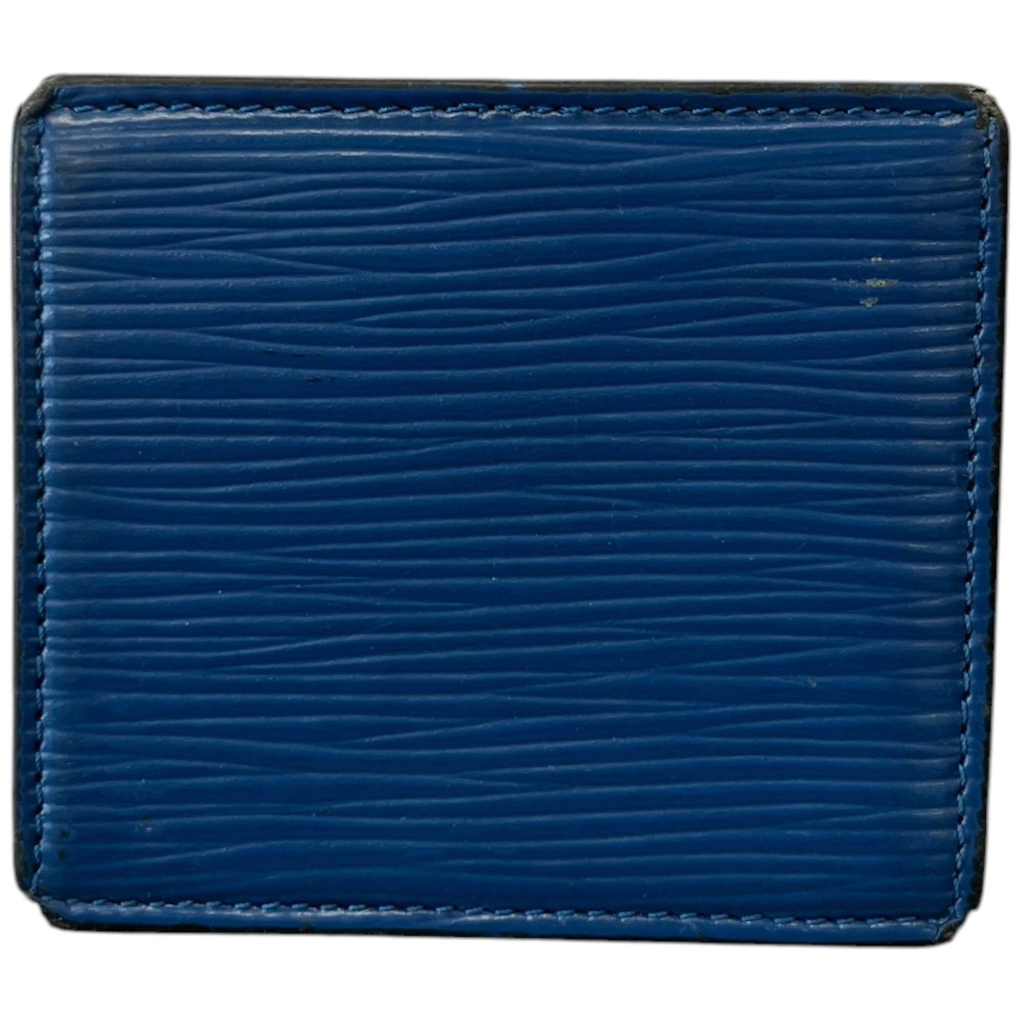 Men's Epi Coin Wallet Blue - Image 2