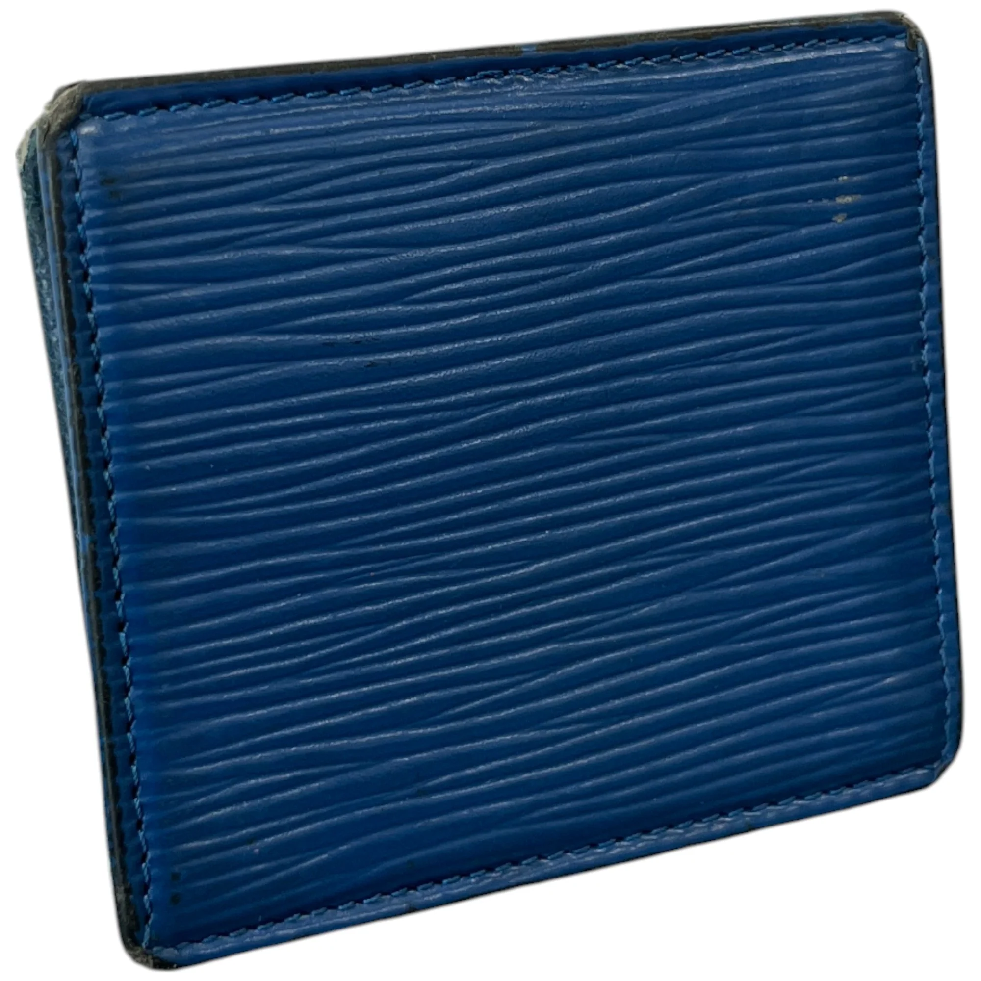 Men's Epi Coin Wallet Blue - Image 7