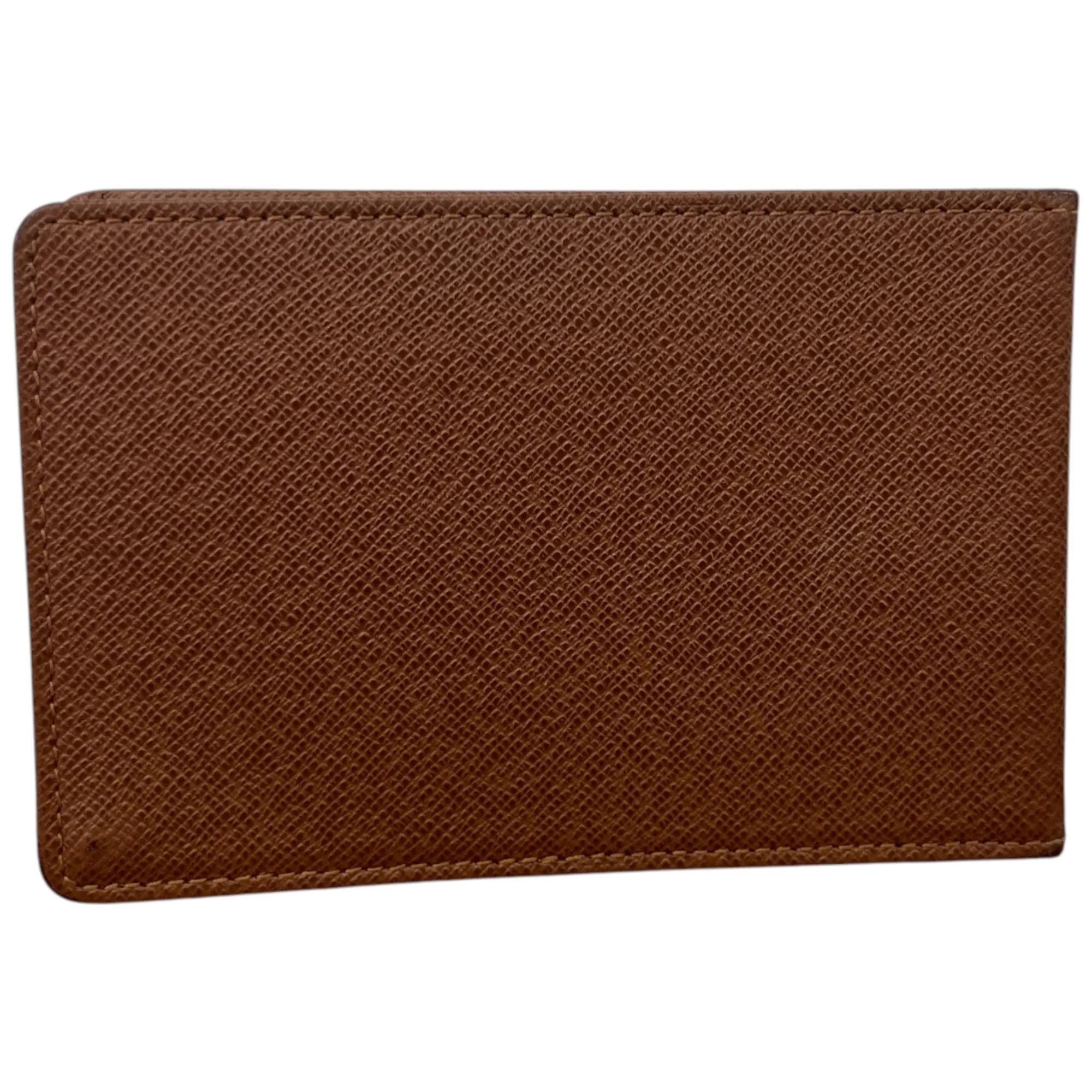 Men's Epi Leather Card Holder Brown - Image 2