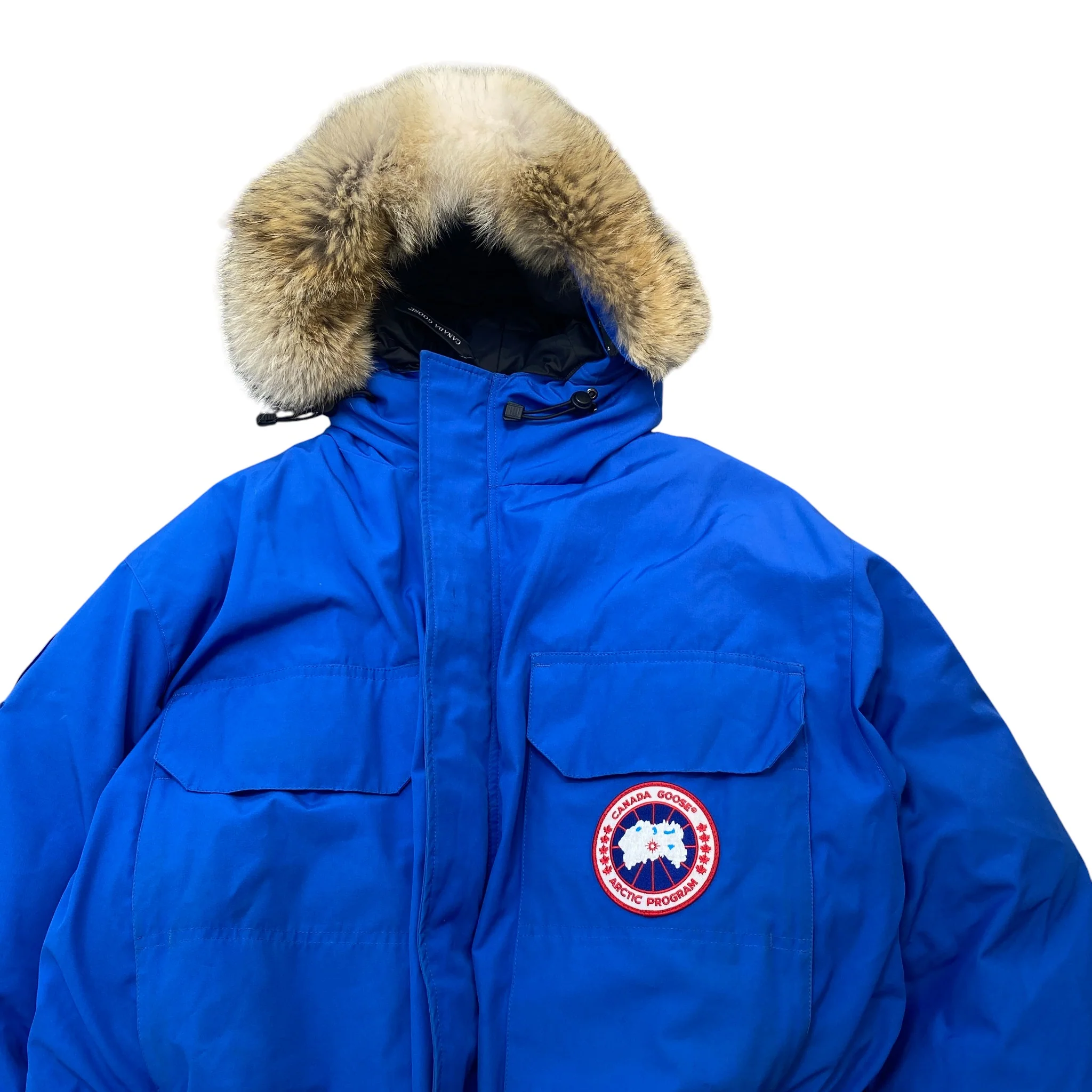 Men's Expedition Parka Down Jacket Blue Size XL - Image 5