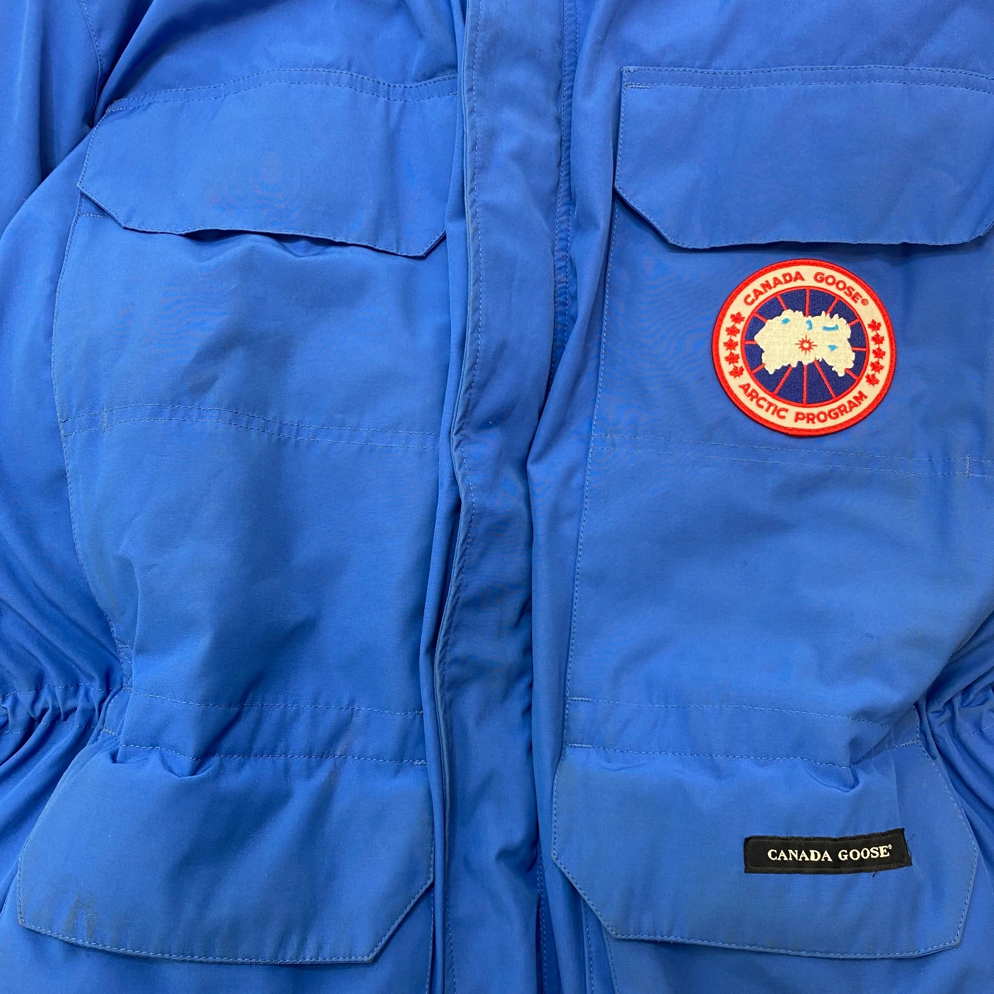 Men's Expedition Parka Down Jacket Blue Size XL - Image 6
