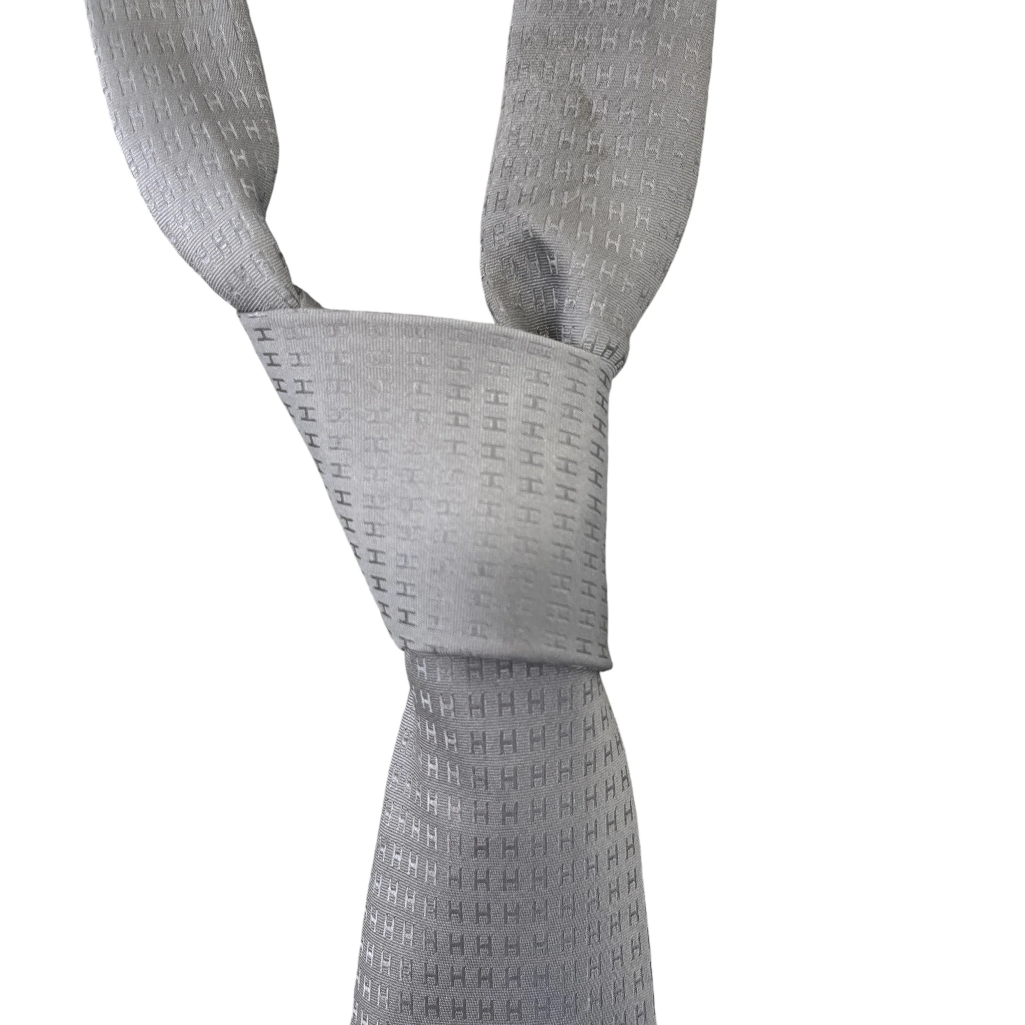 Men's Faconnee H Tie Grey - Image 3