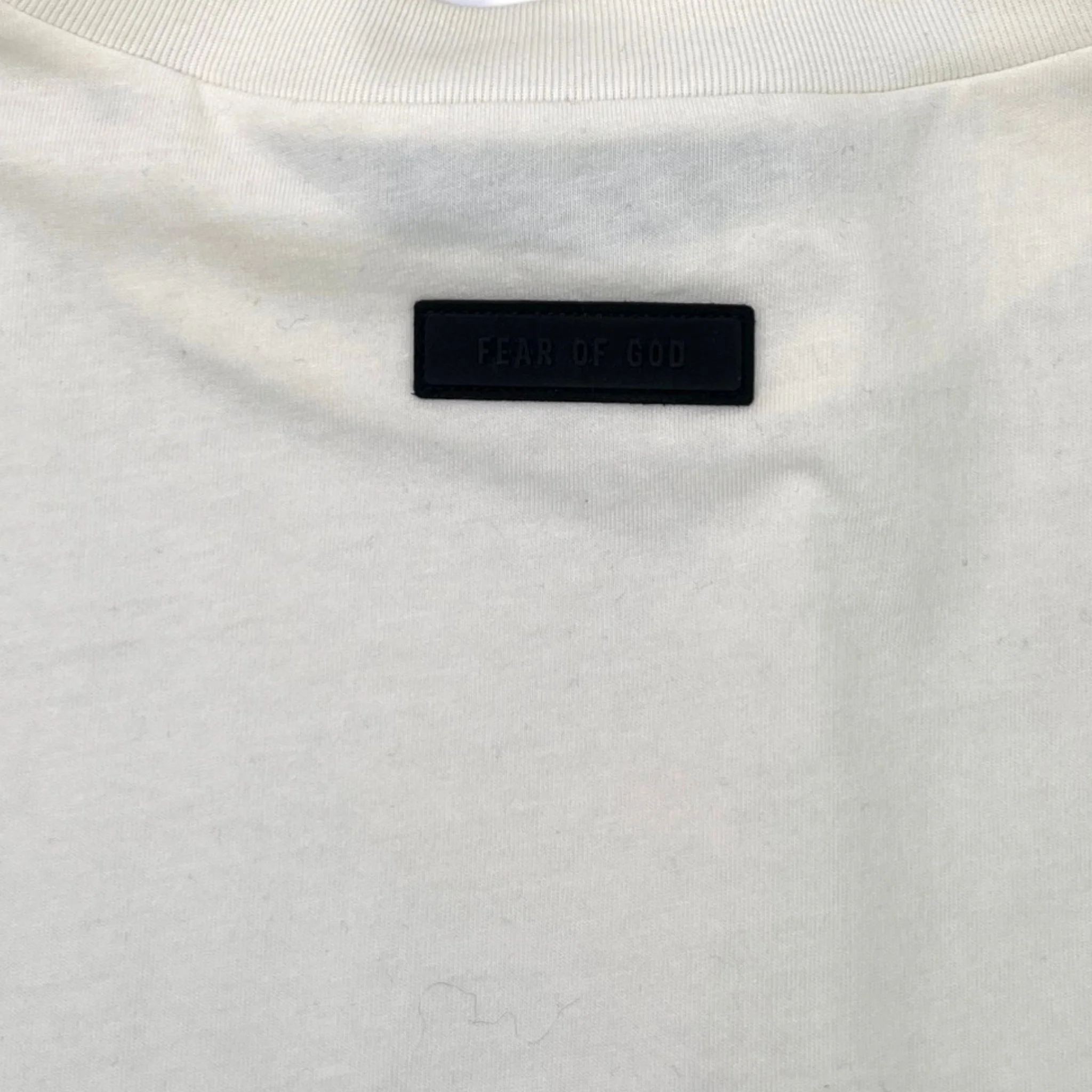 Men's Fear Of God T-Shirt Cream Size XL - Image 6