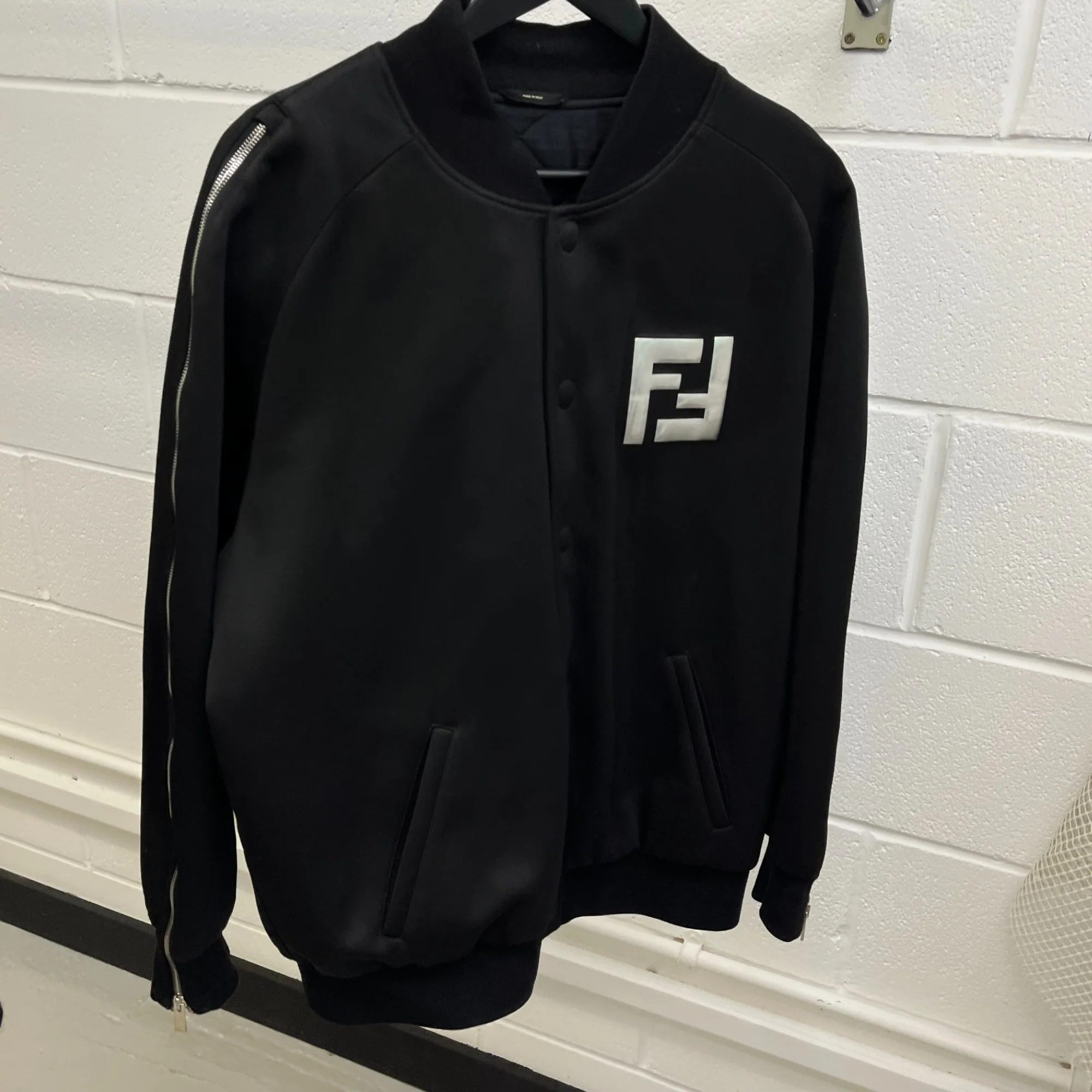 Men's Fendi X Nicki Minaj Bomber Jacket Black Size IT 46 / S - Image 5