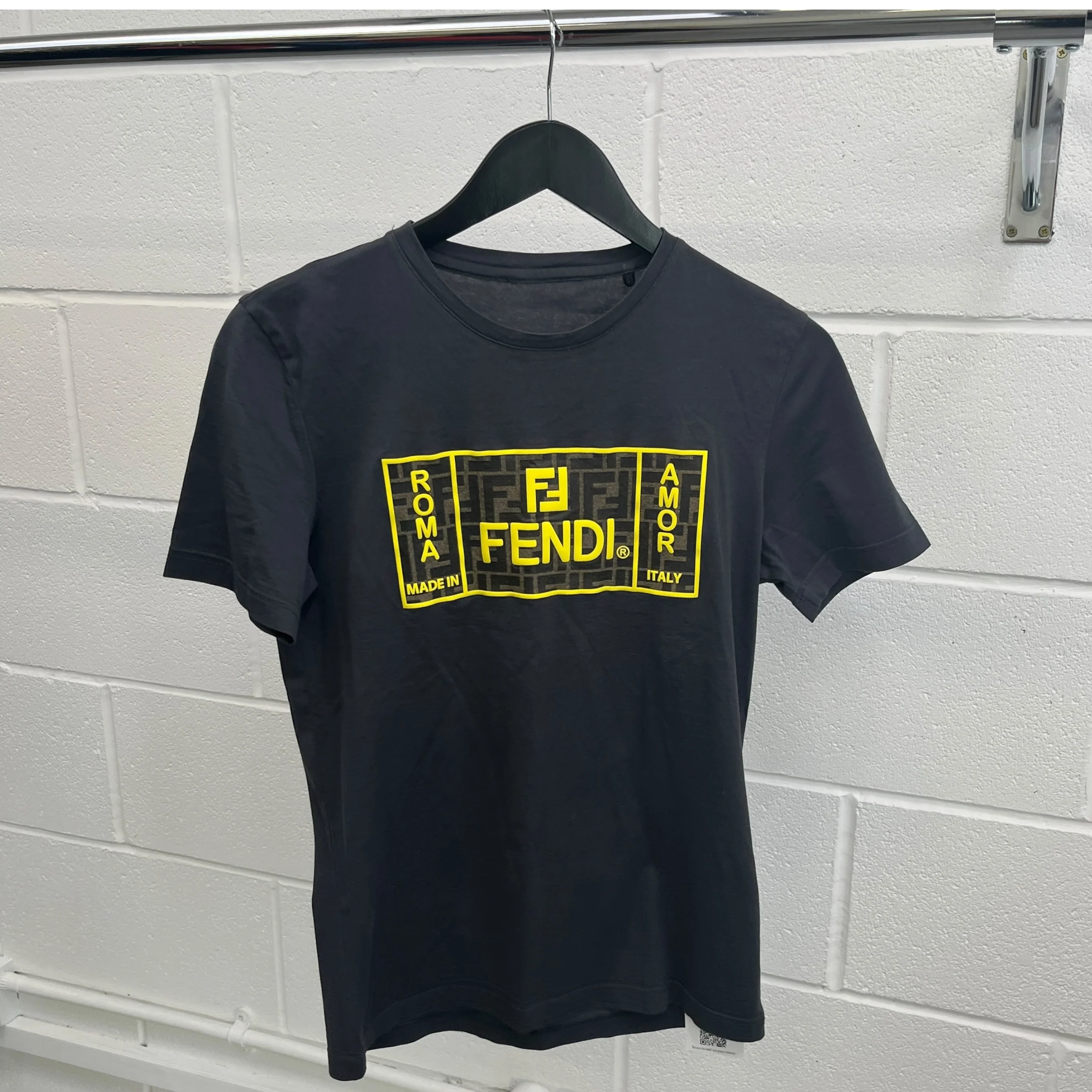 Men's Ff Logo T-Shirt Charcoal Size XS - Image 7