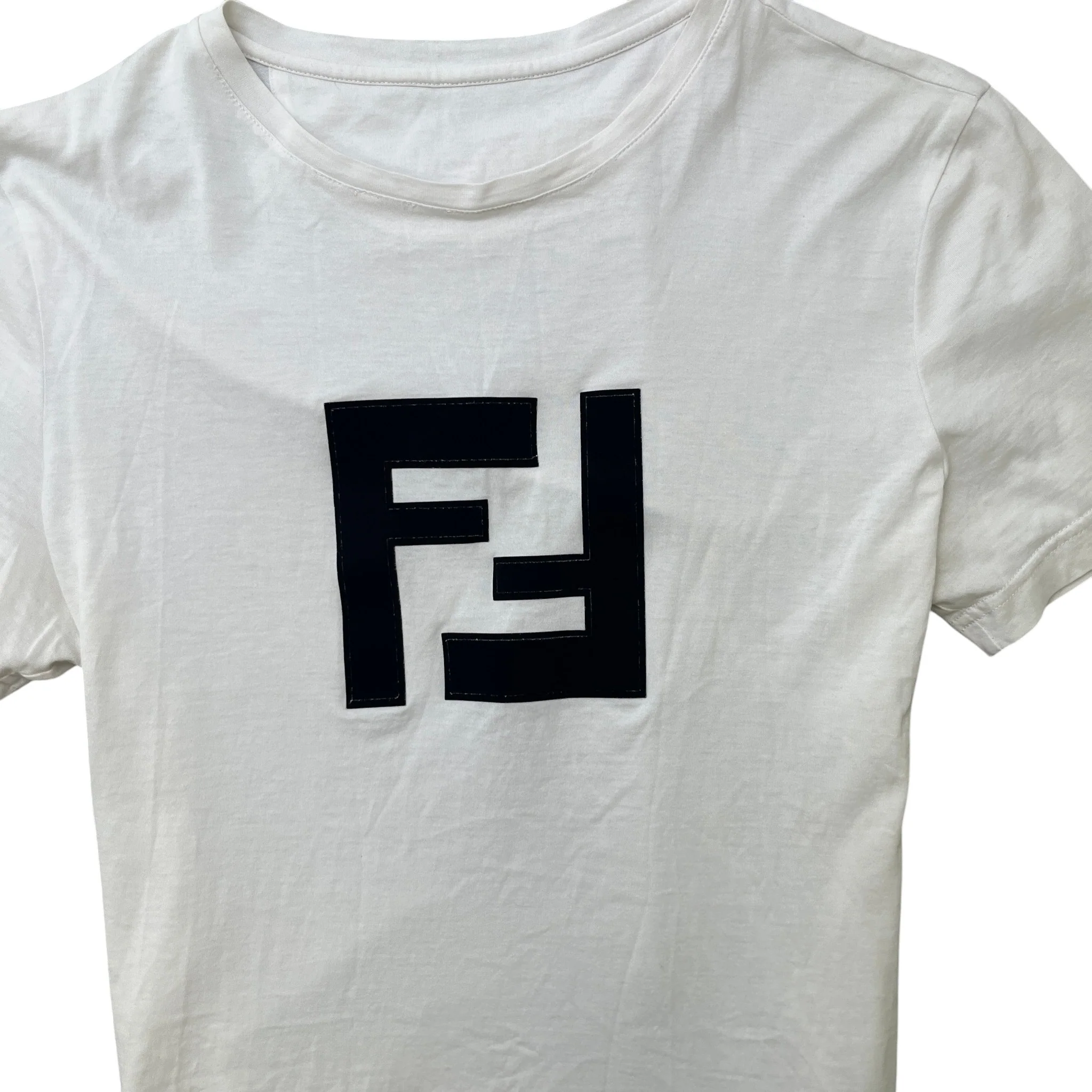 Men's Ff Logo T-Shirt White Size M - Image 5