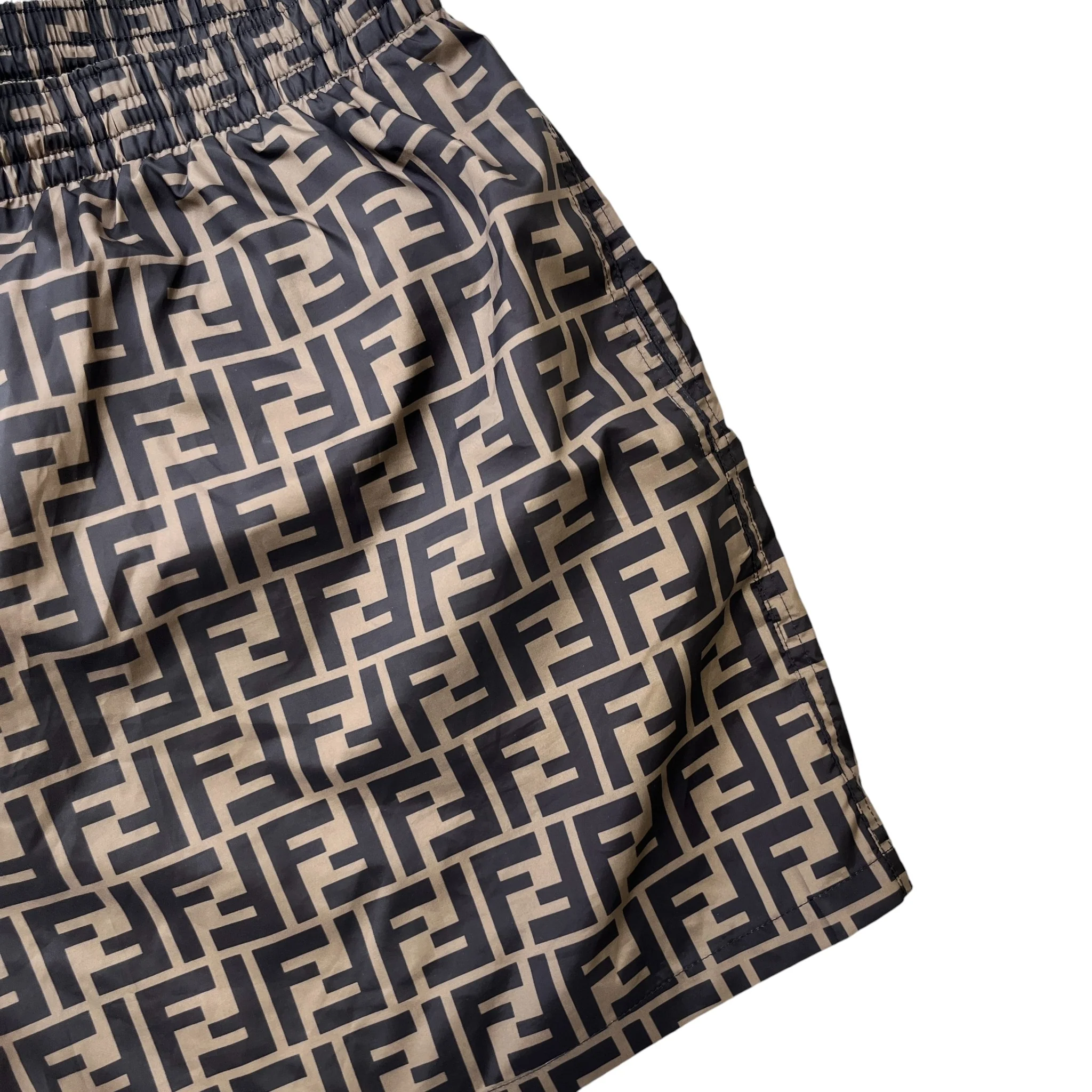 Men's Ff Zucca Swim Shorts Brown Size XXXL - Image 5