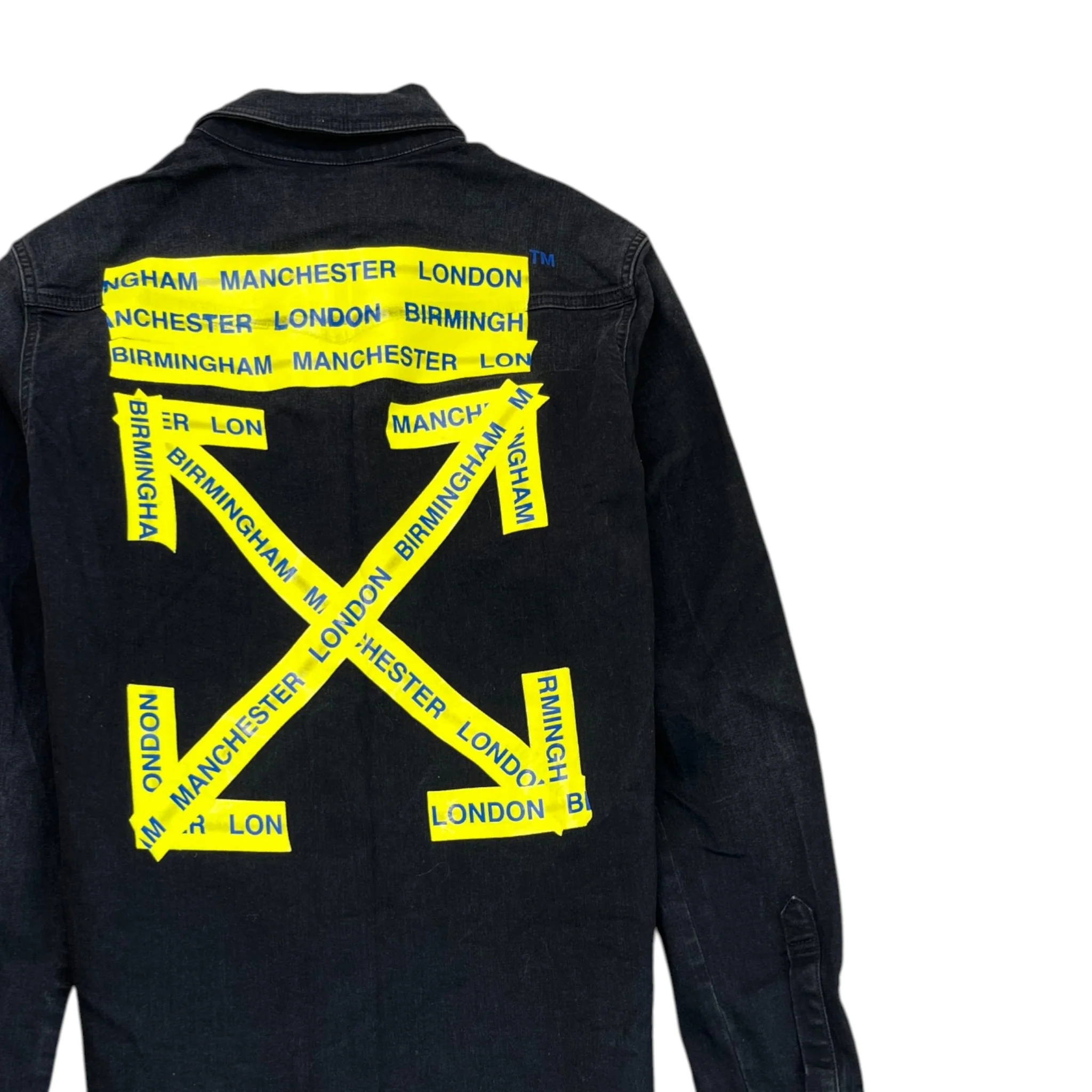 Men's Fire Tape Arrows Jacket Black Size M - Image 4