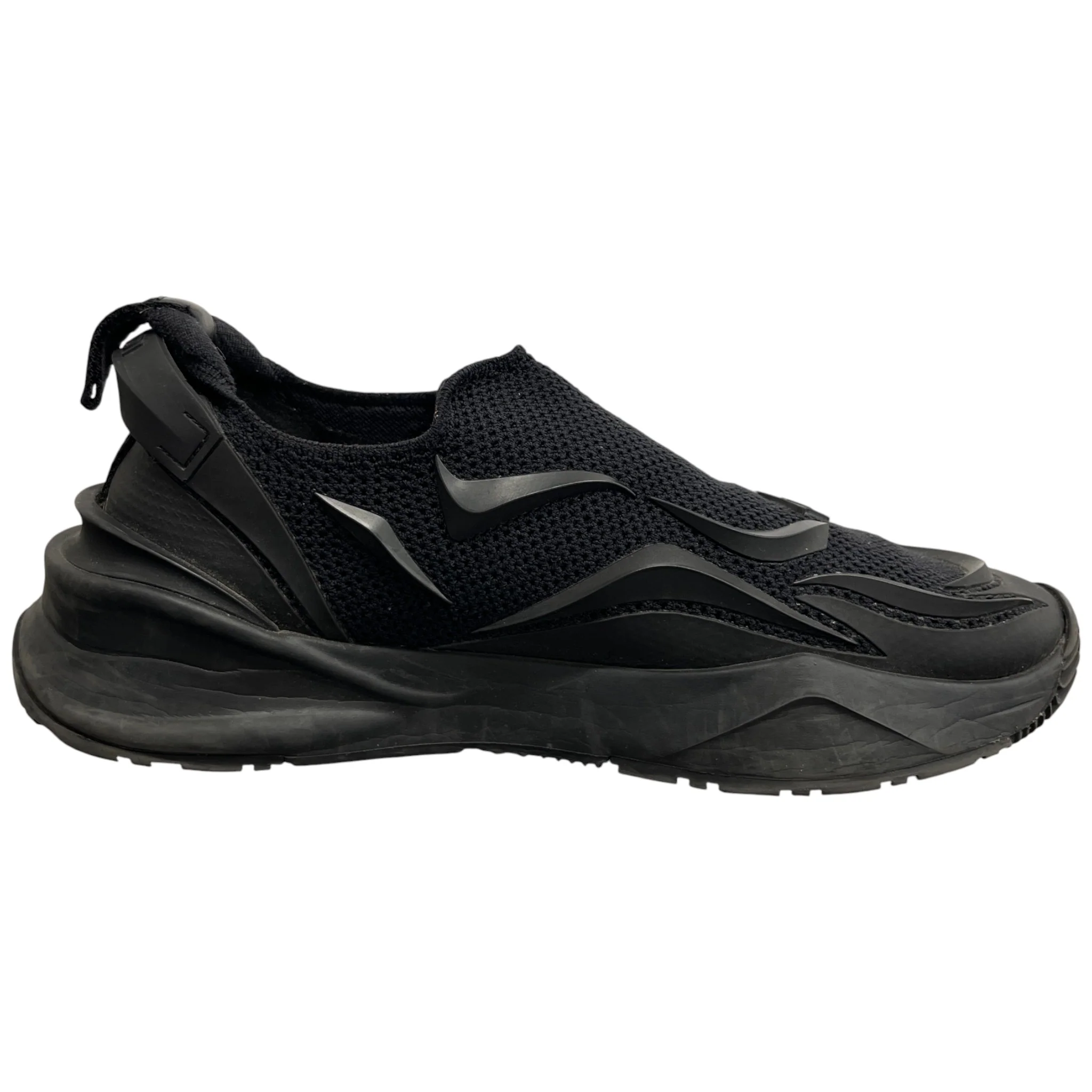 Men's Flow Slip On Low Trainers Black Size EU 41.5 / UK 7.5 - Image 4