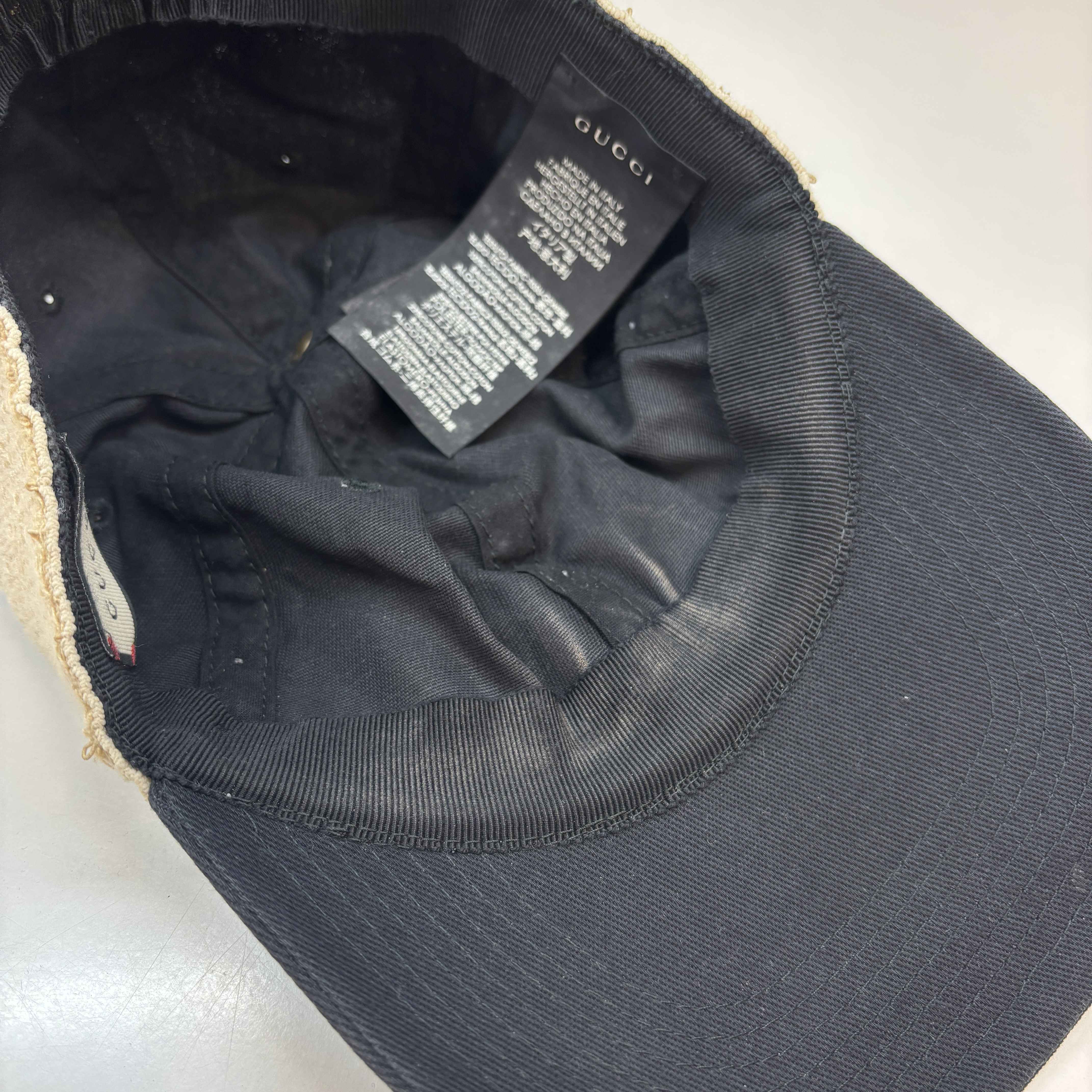 Men's Gabardine Gucci Headband Hat Black Size M - Image 10