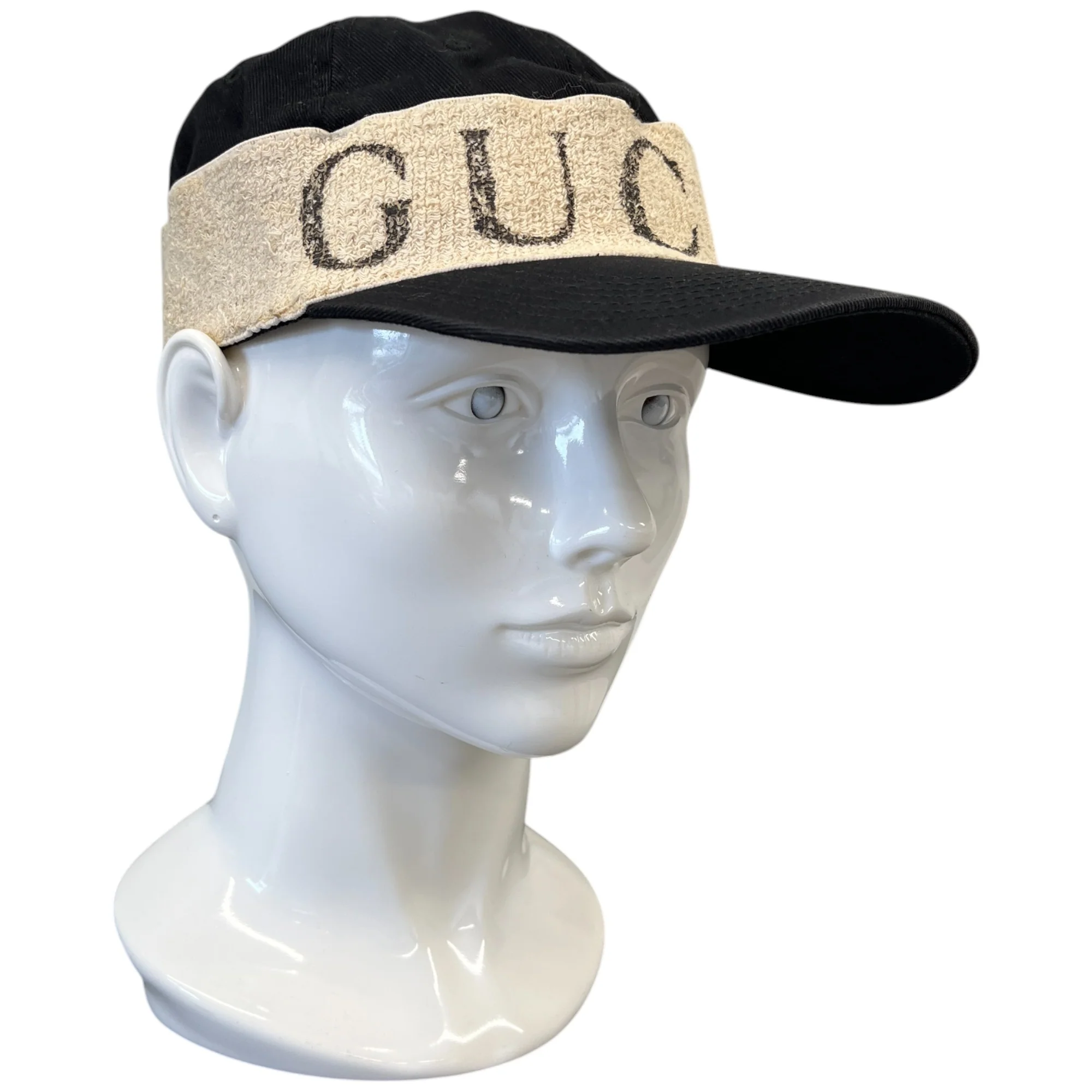 Men's Gabardine Gucci Headband Hat Black Size M - Image 3