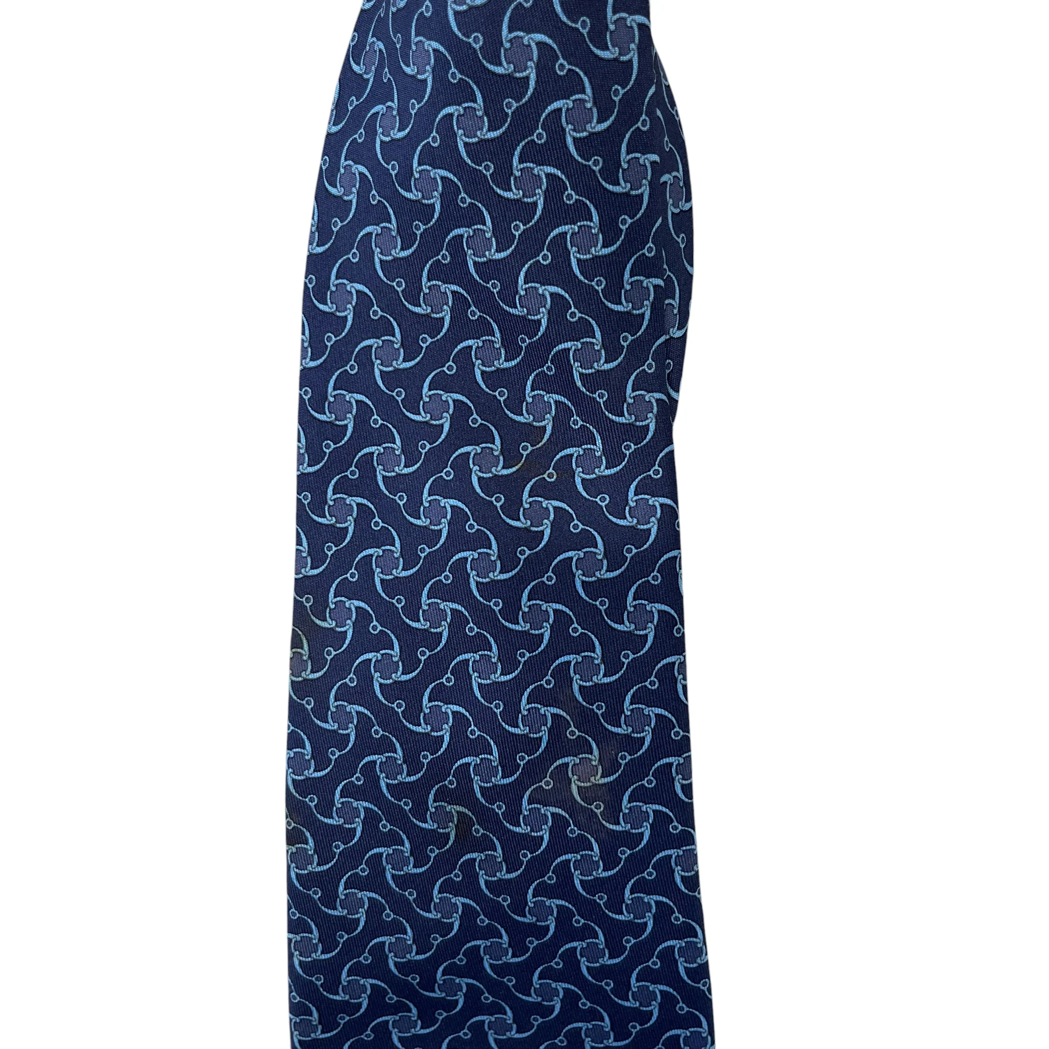 Men's Geometric Tie Blue - Image 3