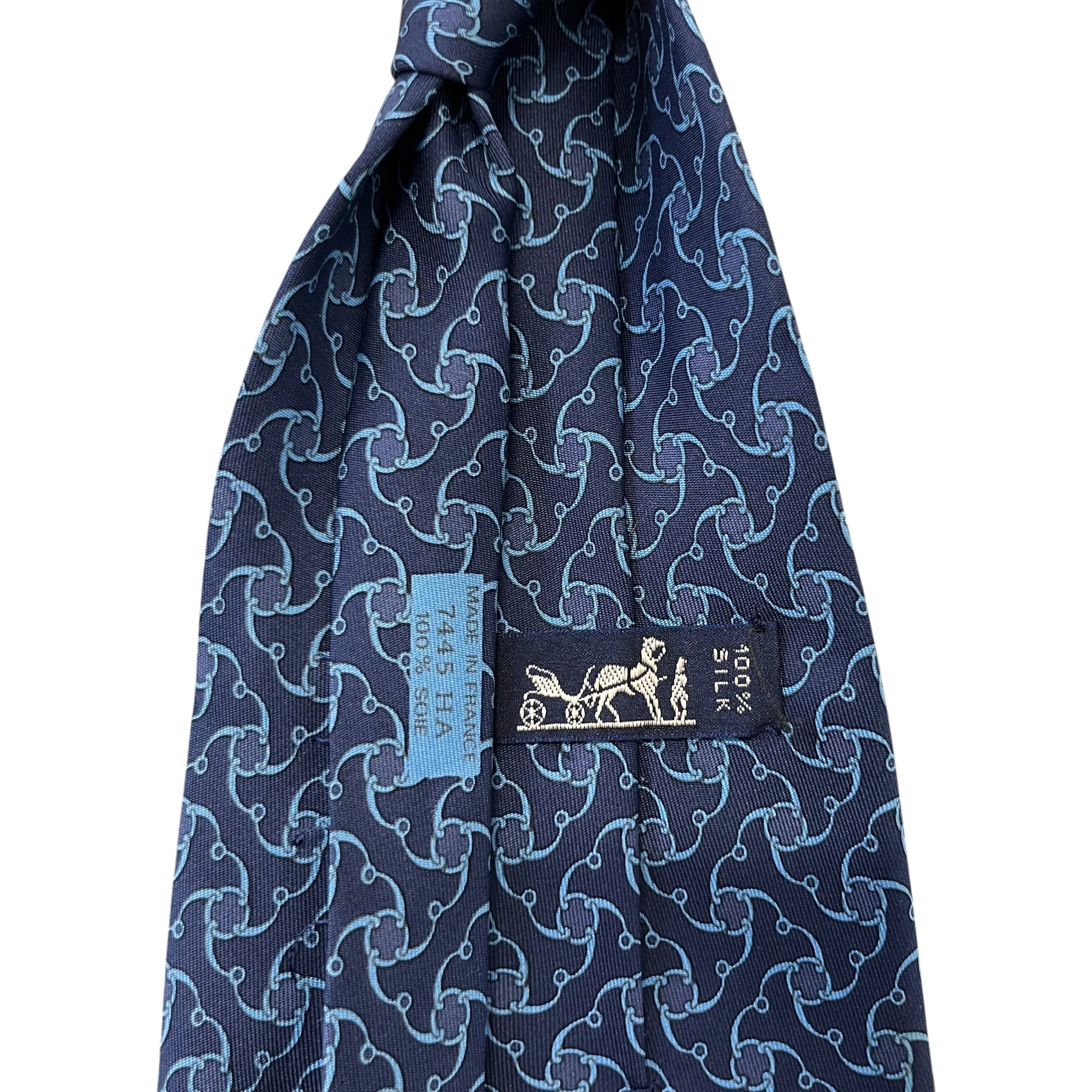 Men's Geometric Tie Blue - Image 4