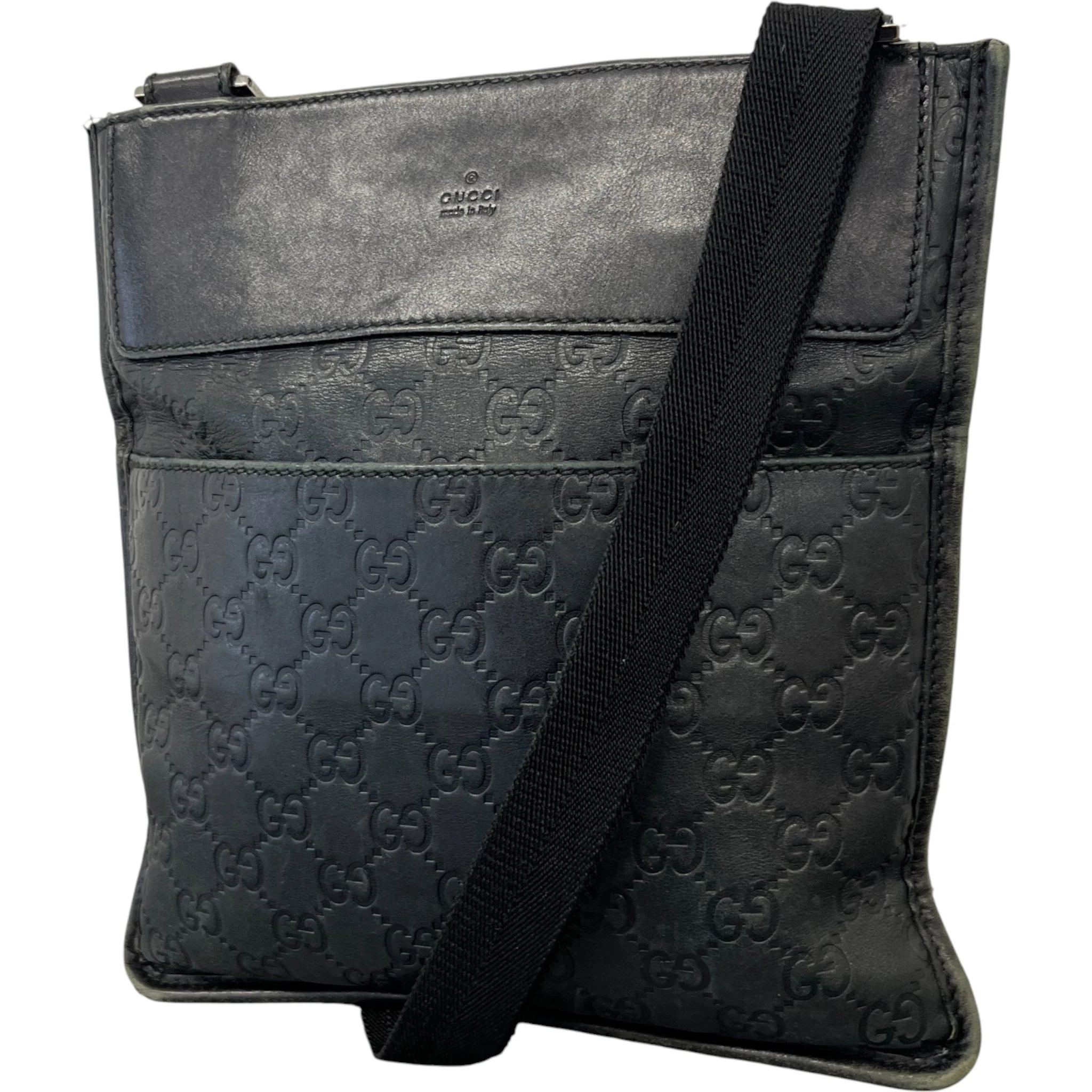 Men's Gg Canvas Messenger Bag Black - Image 4