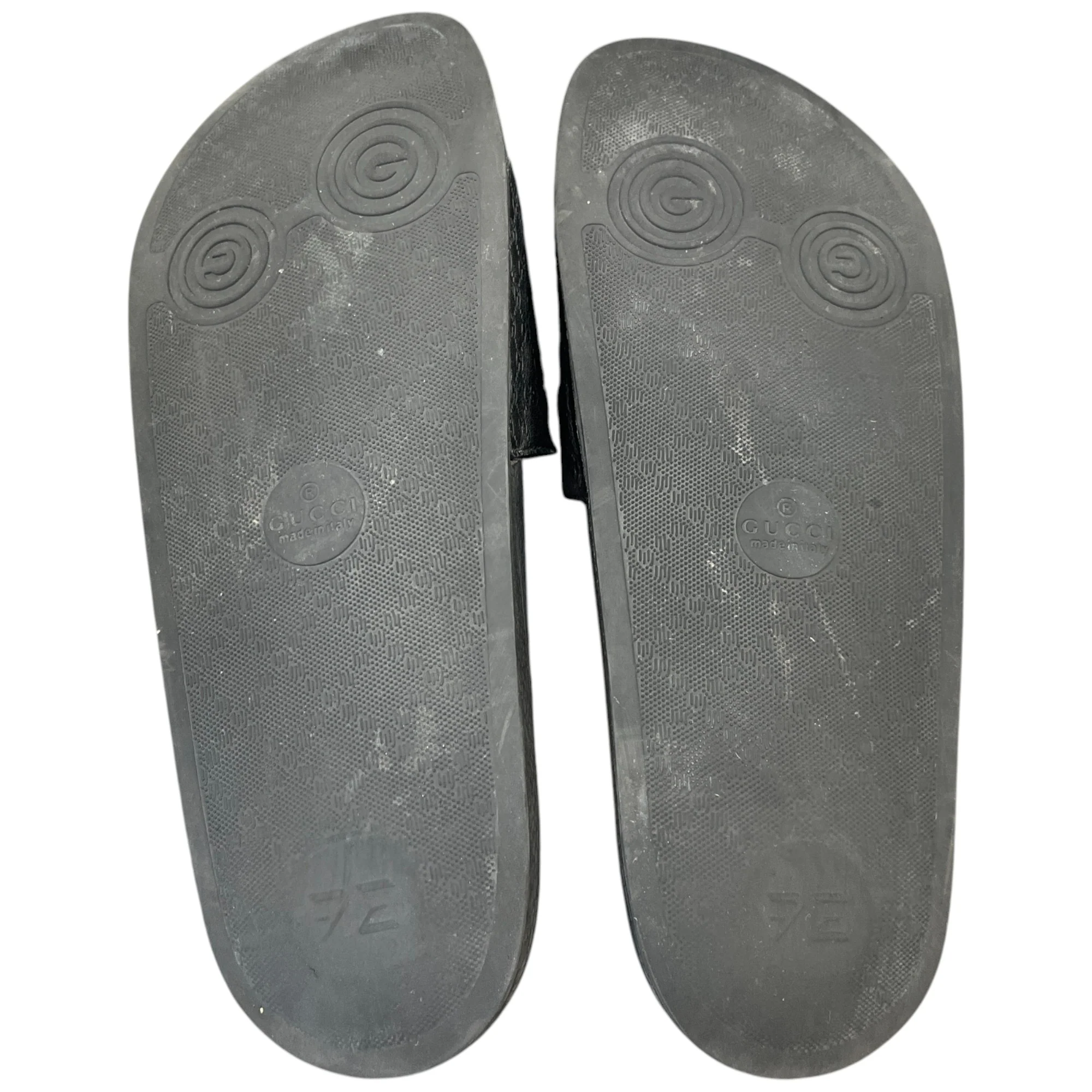 Men's Gg Embossed Logo Slides Black Size EU 41 / UK 7 - Image 10