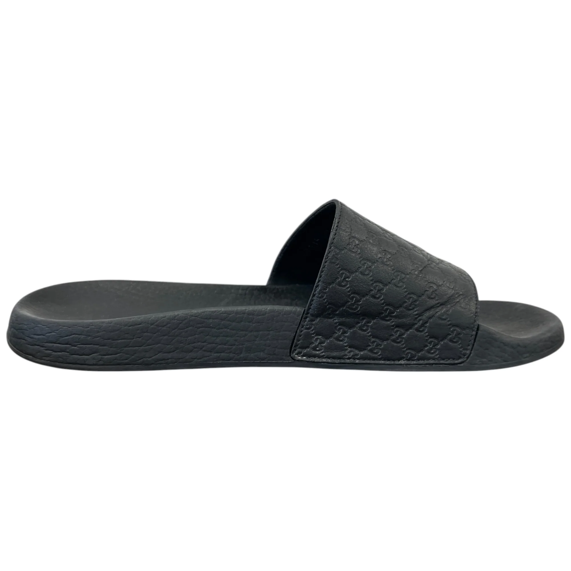 Men's Gg Embossed Logo Slides Black Size EU 41 / UK 7 - Image 4