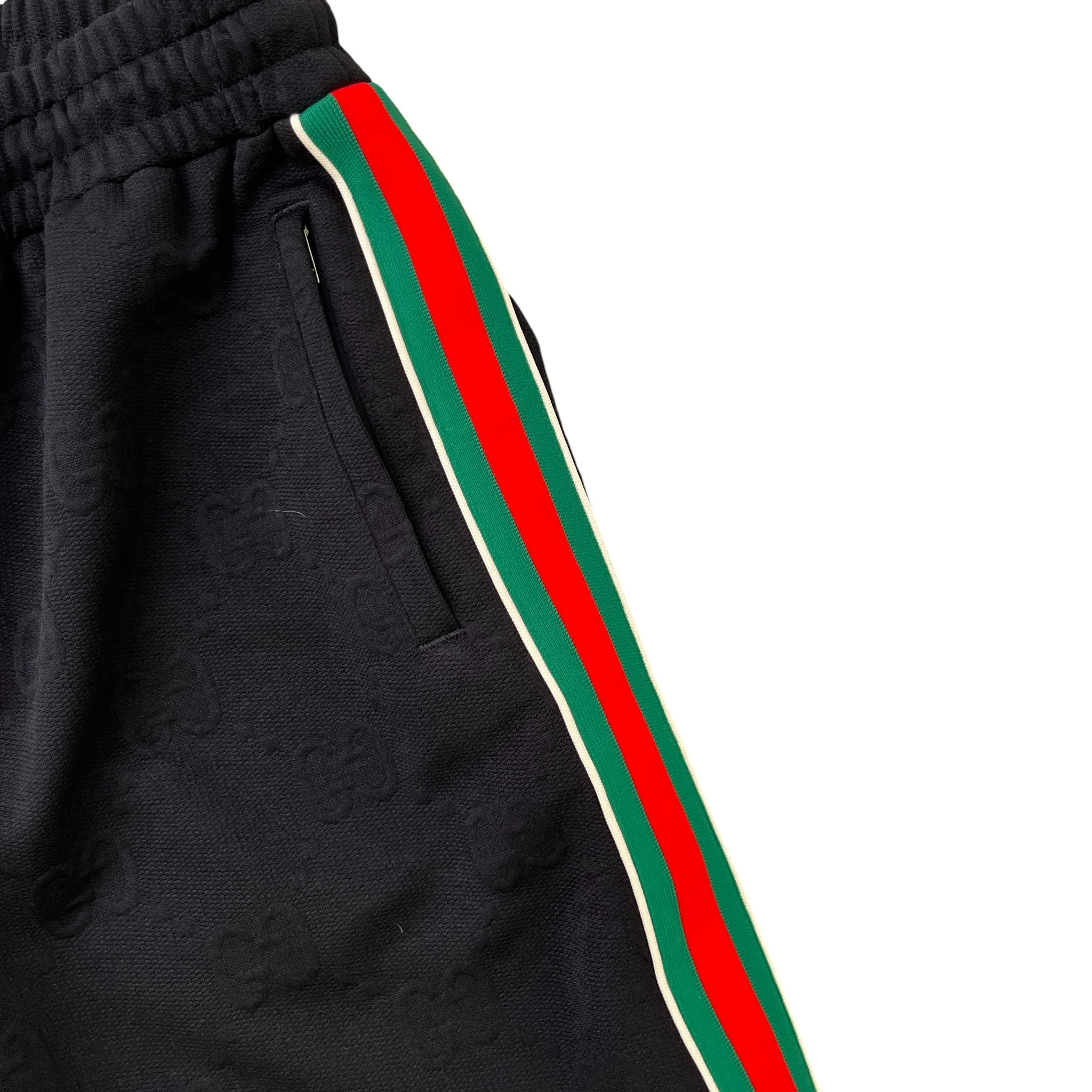 Men's Gg Jacquard Jersey Bermuda Shorts Black Size XS - Image 5