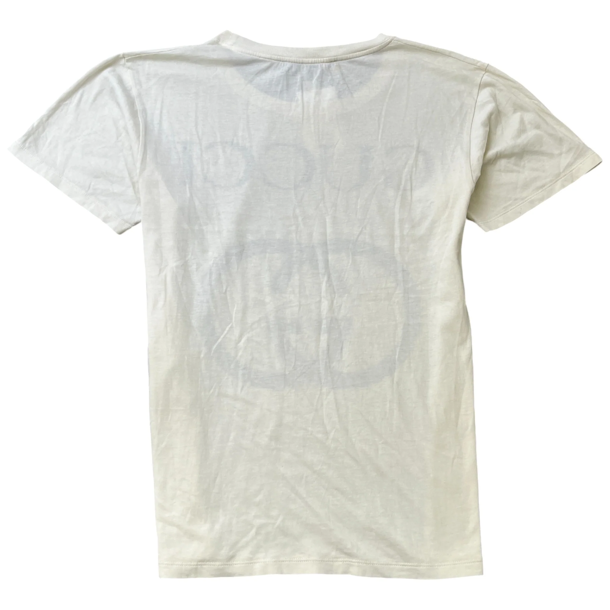 Men's Gg Logo Print T-Shirt Cream Size XS - Image 2