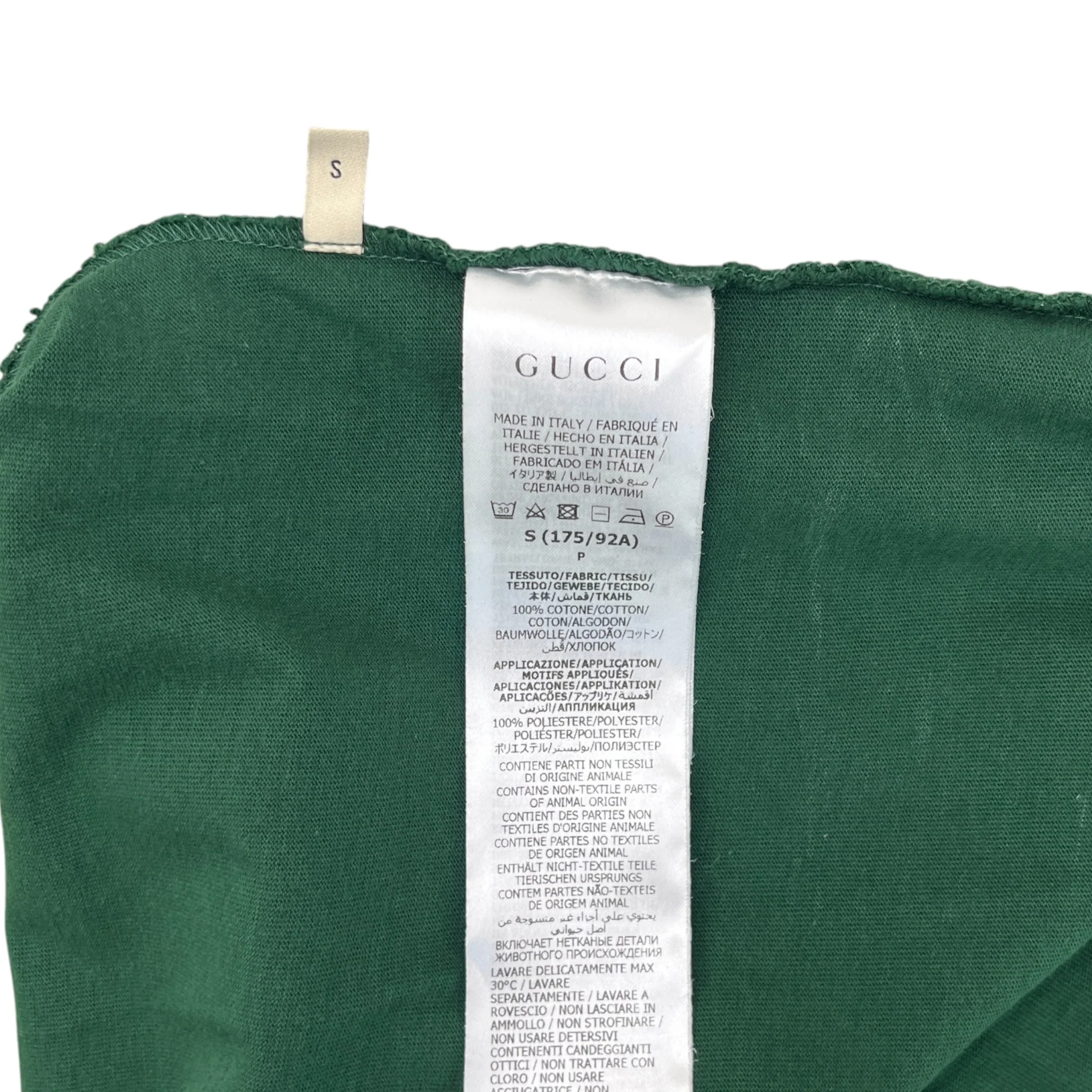 Men's Gg Pocket Logo Polo Shirt Green Size S - Image 6