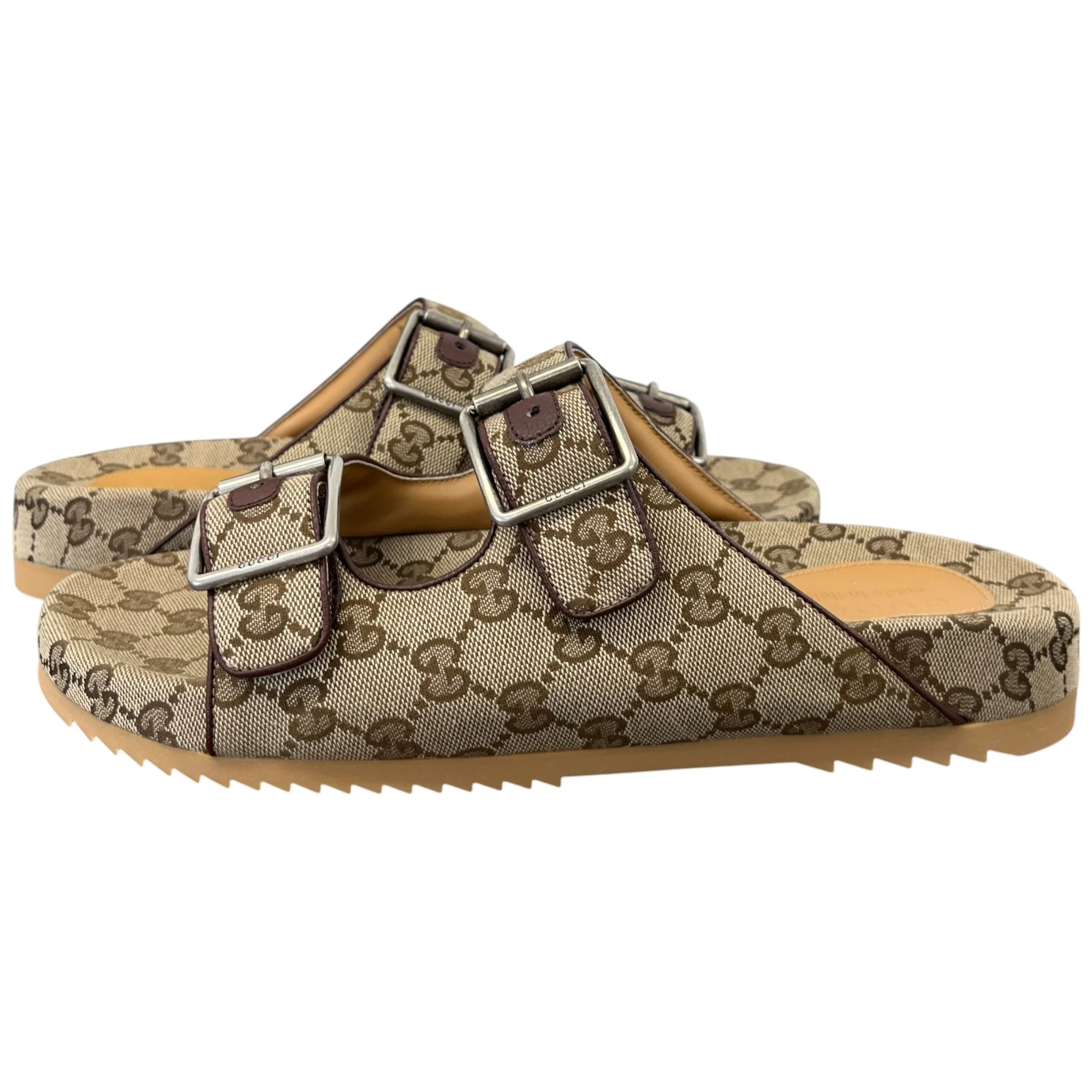Men's Gg Sideline Sandals Beige Size EU 44 / UK 10 - Image 3