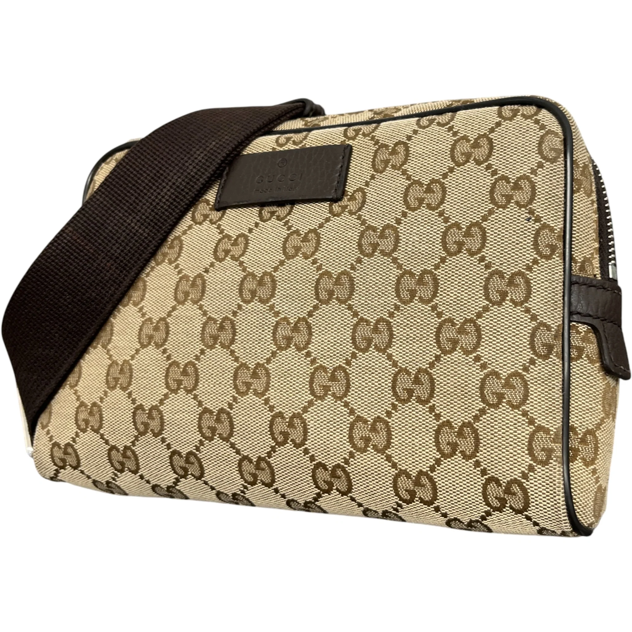 Men's Gg Supreme Belt Bag Beige - Image 5