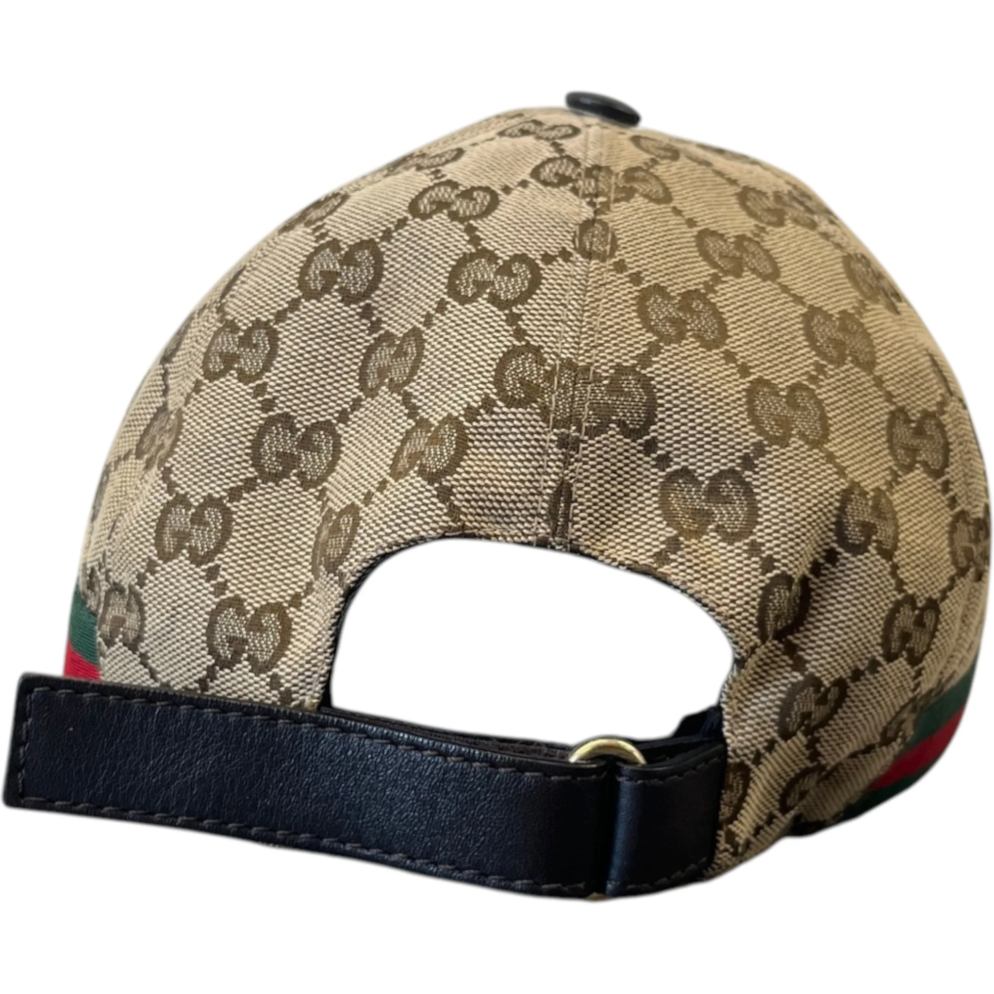 Men's Gg Supreme Cap Beige Size L - Image 4