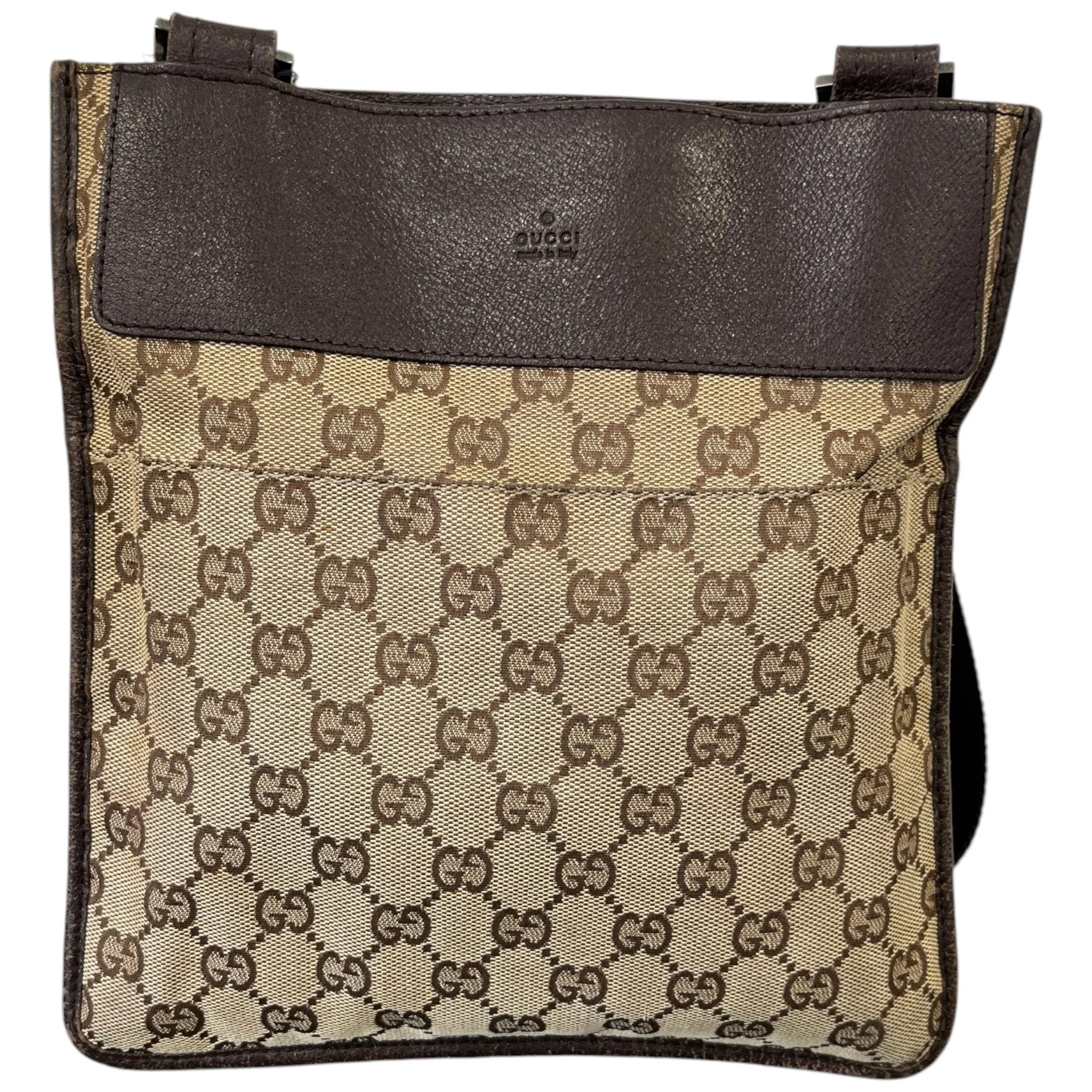 Men's Gg Supreme Crossbody Bag Brown - Image 3