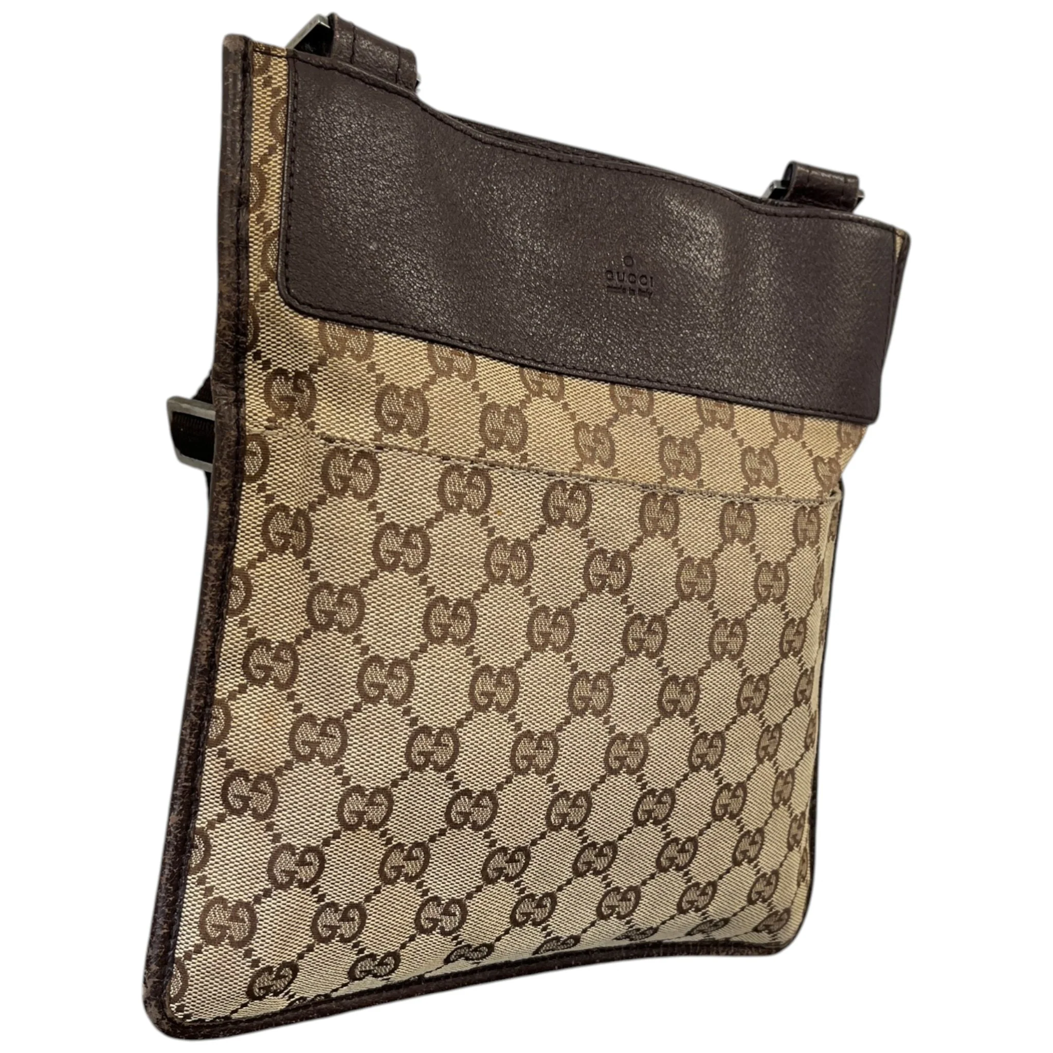 Men's Gg Supreme Crossbody Bag Brown - Image 4