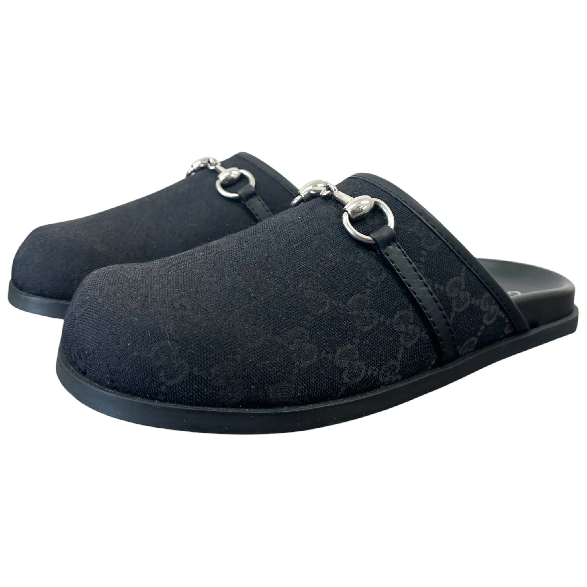 Men's Gg Supreme Horsebit Mules Black Size EU 42.5 / UK 8.5 - Image 8