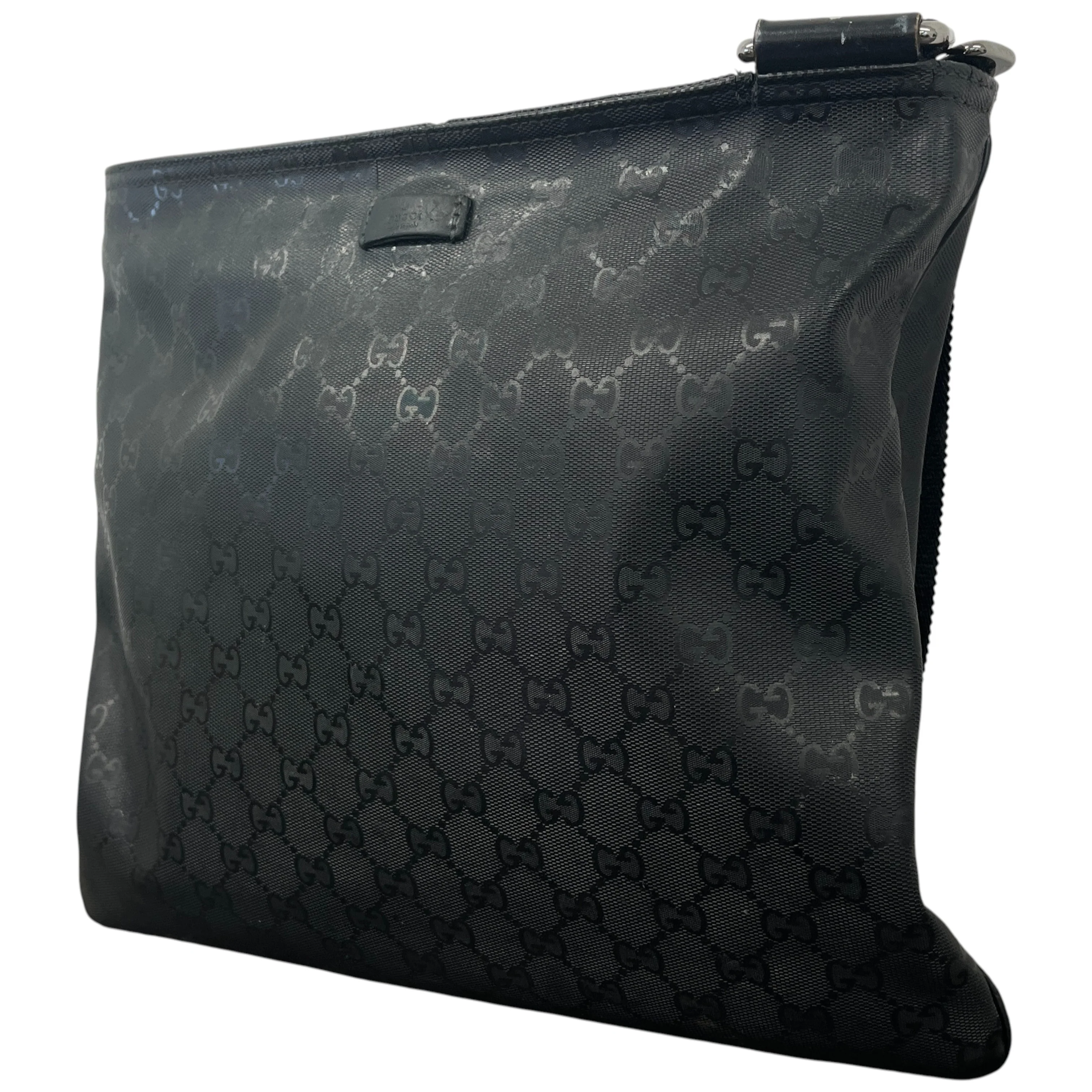 Men's Gg Supreme Large Messenger Bag Black - Image 6
