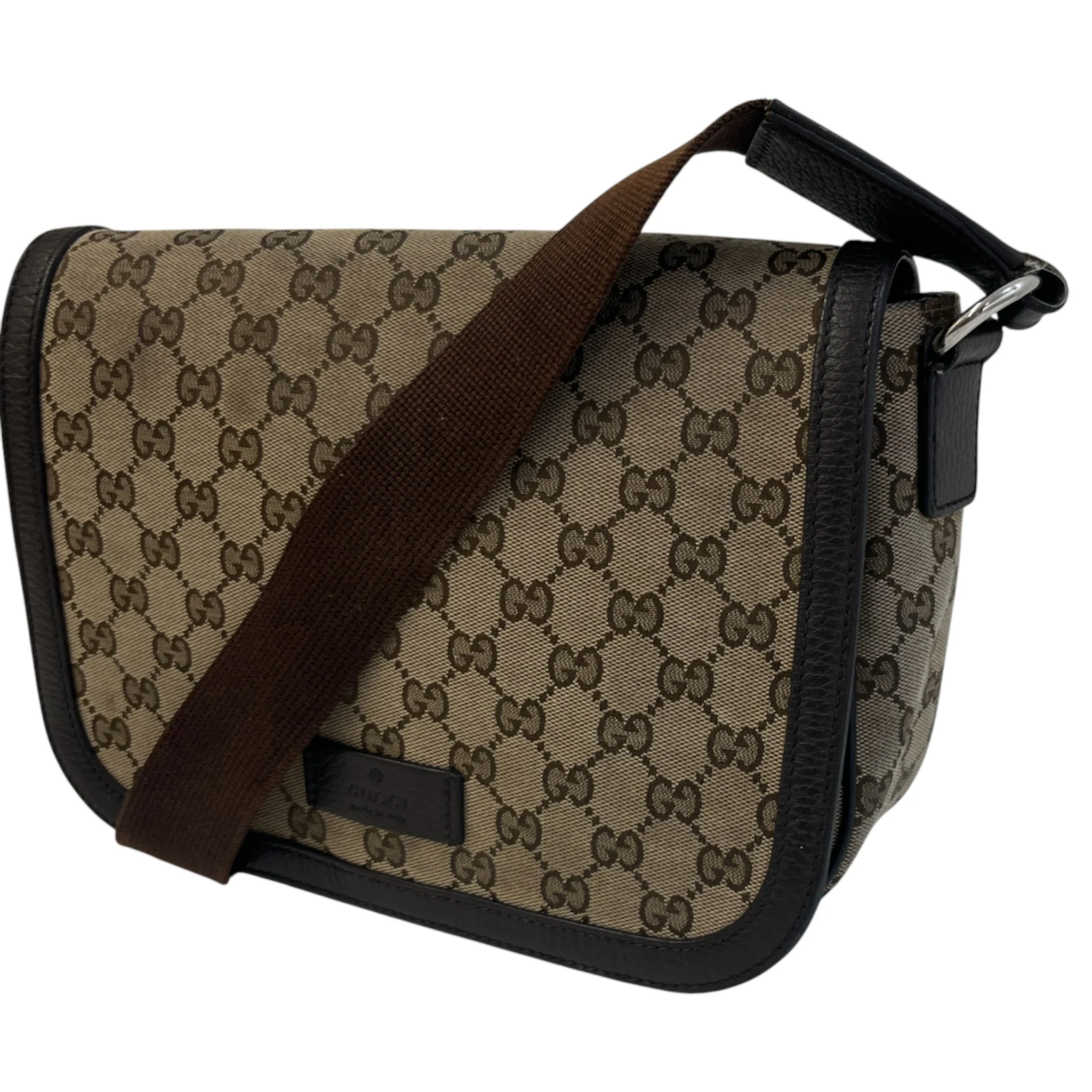 Men's Gg Supreme Messenger Bag Beige - Image 4