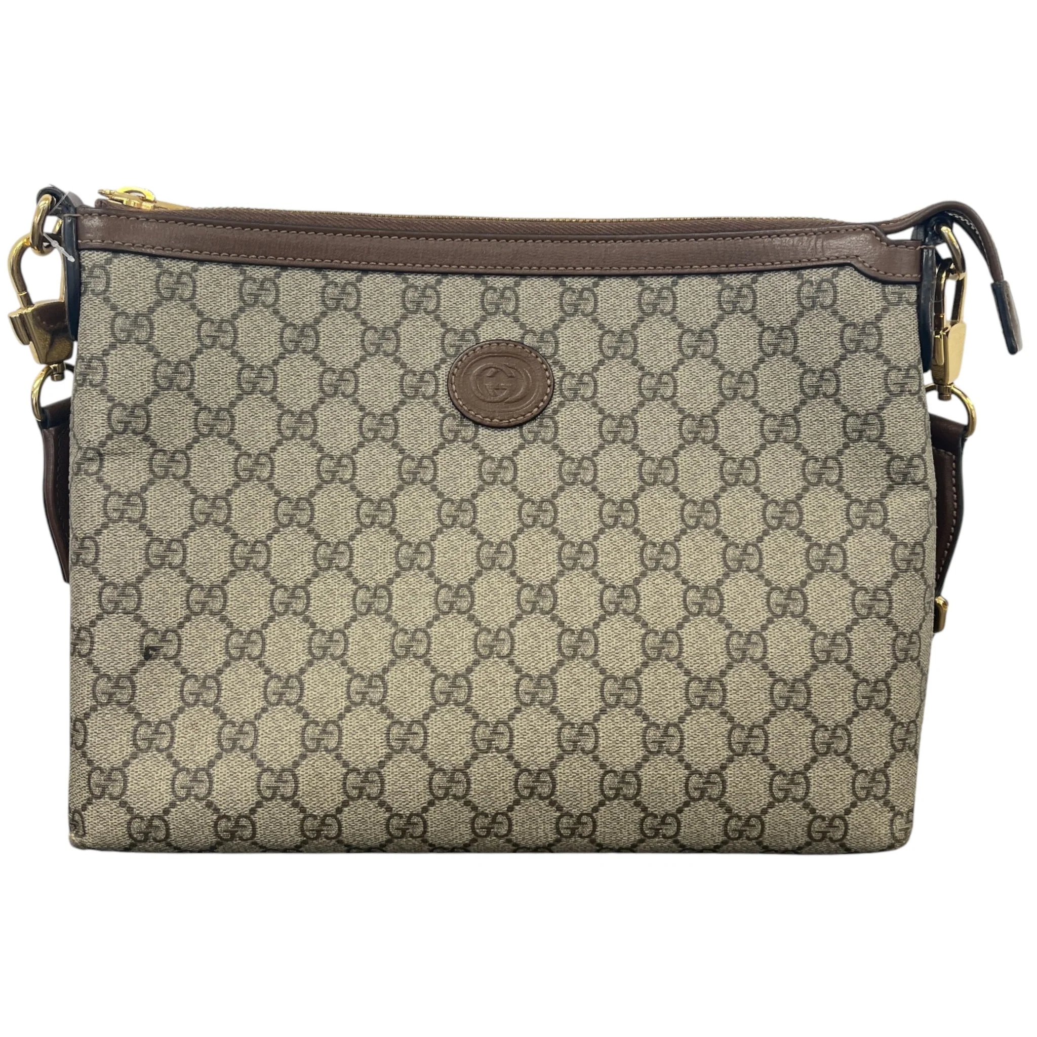 Men's Gg Supreme Messenger Bag Brown - Image 3