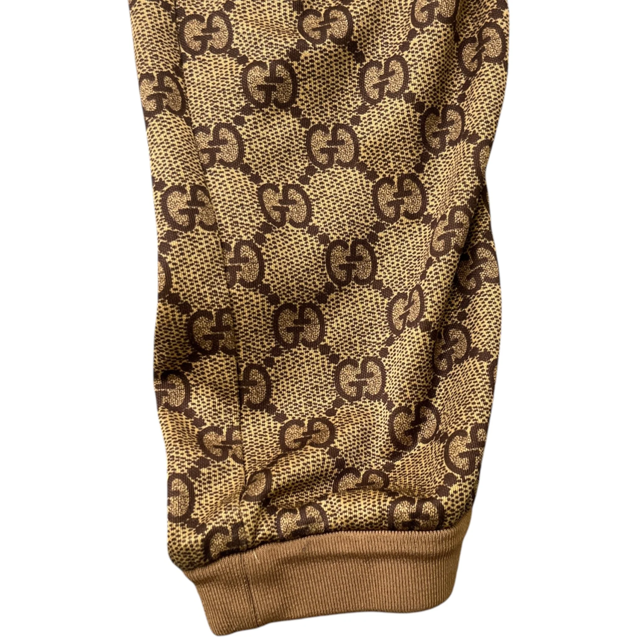 Men's Gg Supreme Web Joggers Brown Size S - Image 5