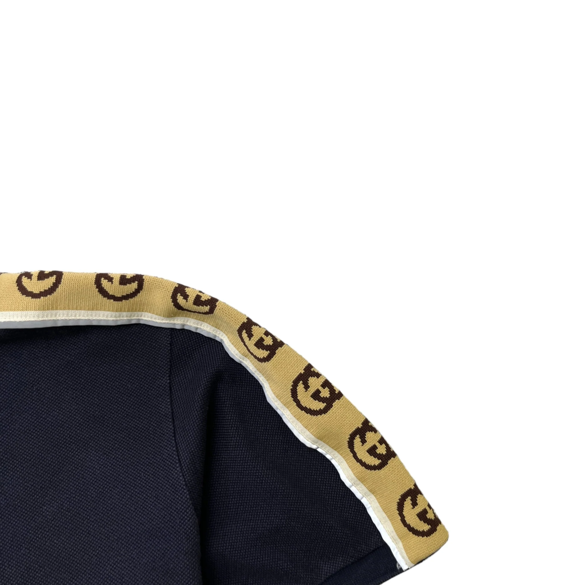 Men's Gg Tape Logo T-Shirt Navy Size L - Image 5