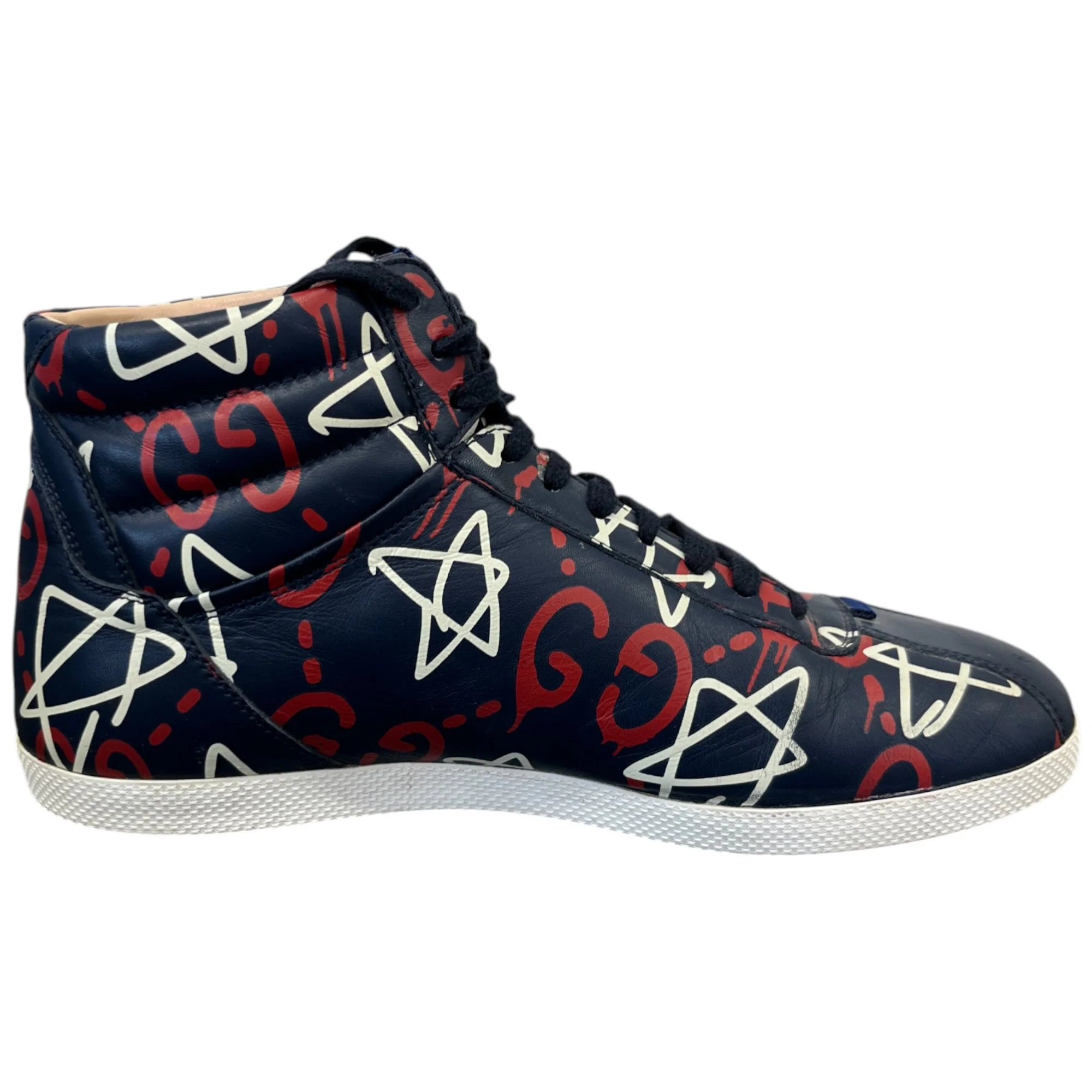 Men's Ghost Logo High Trainers Navy Size EU 40 / UK 6 - Image 4