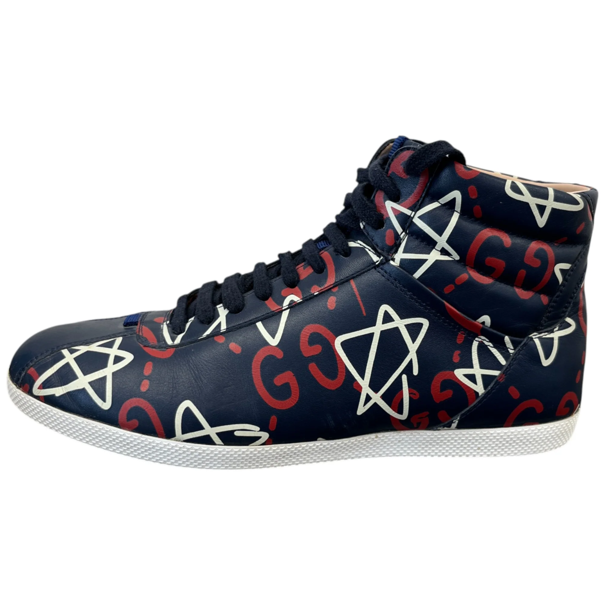 Men's Ghost Logo High Trainers Navy Size EU 40 / UK 6 - Image 5
